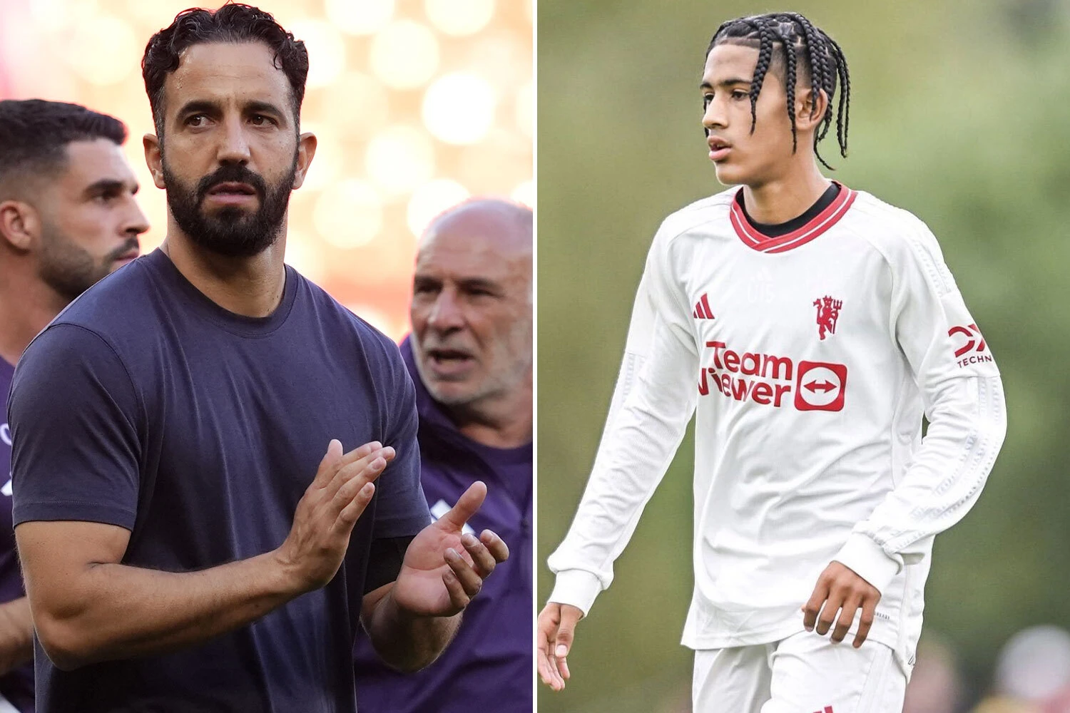 Ruben Amorim calling up Man Utd wonderkid, 14, to first-team training