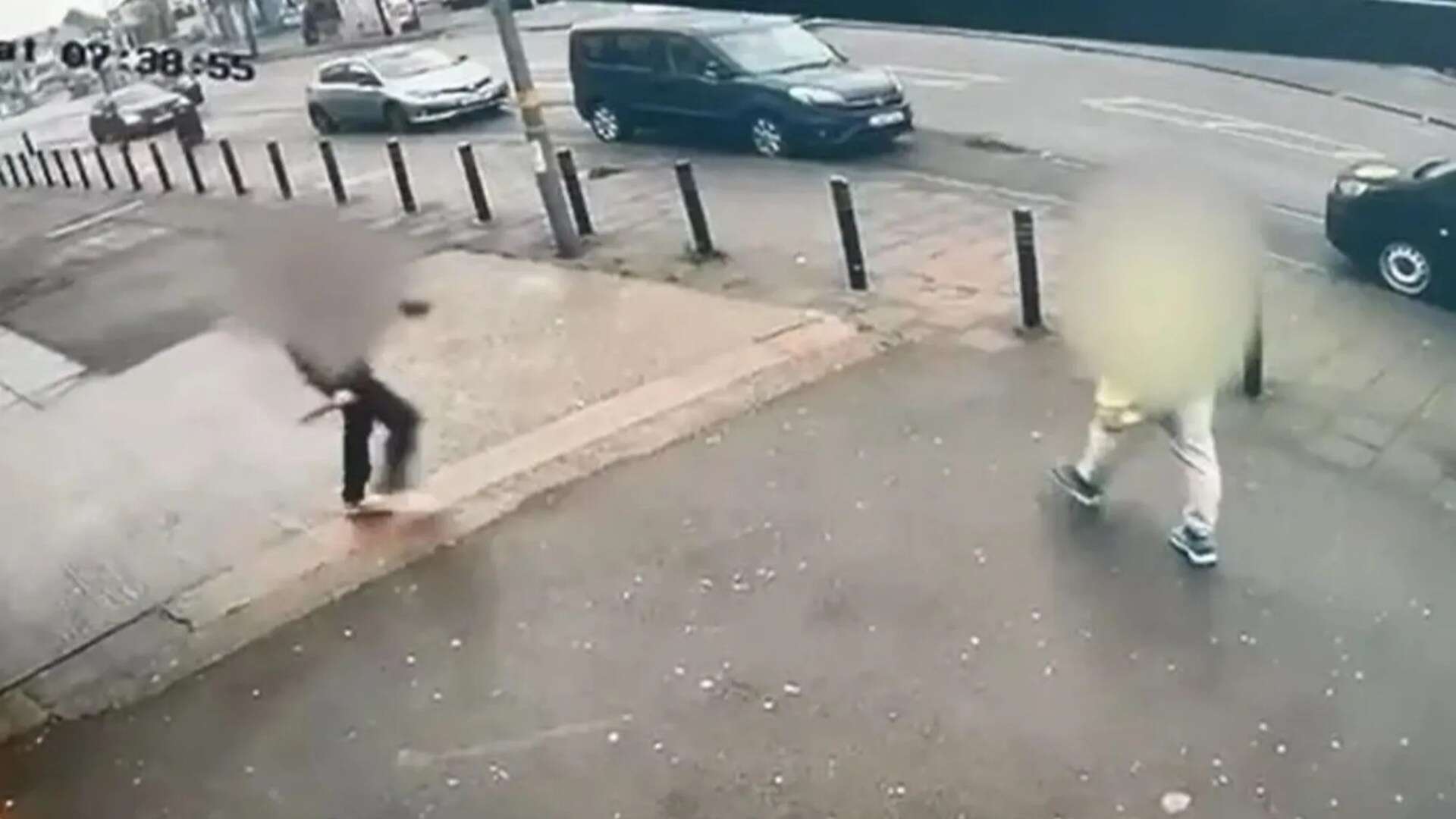 Knifeman 'randomly' attacks 4 people in rampage outside shops as CCTV released