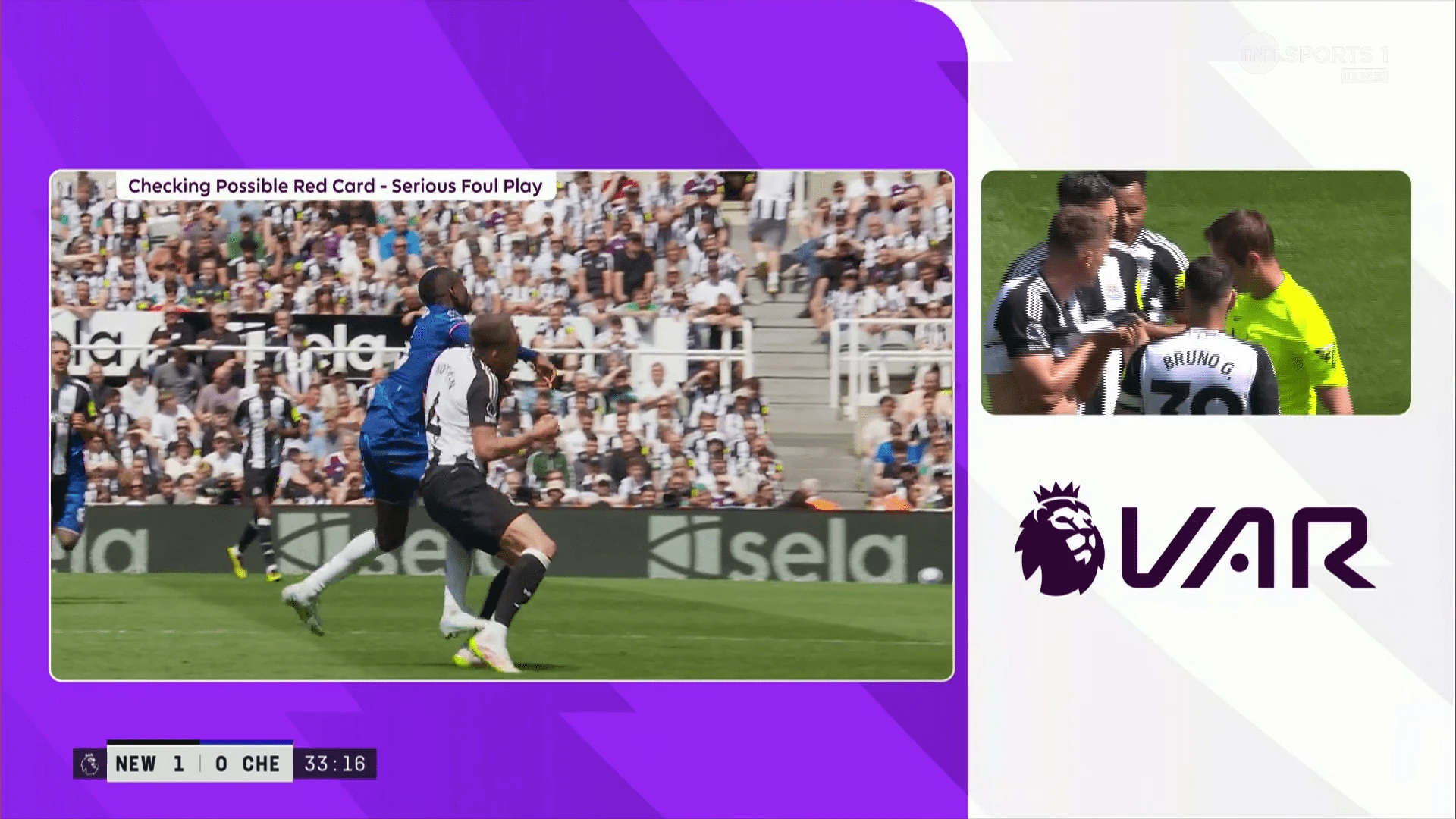 Chelsea star Nicolas Jackson sent off for moment of madness in Newcastle clash