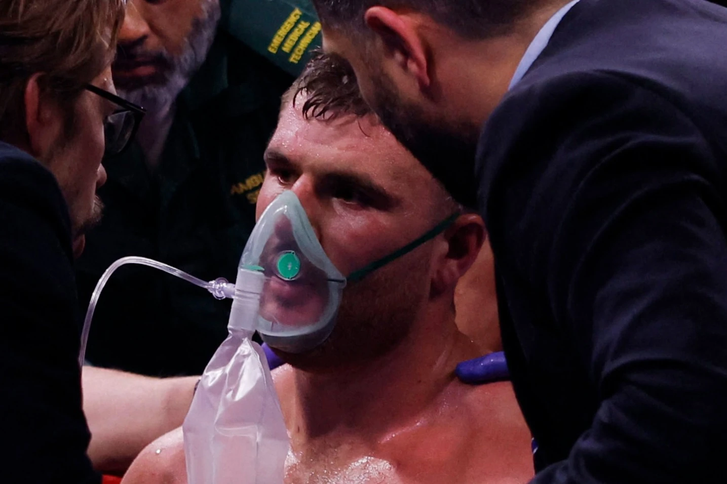 Fisher given oxygen after brutal first-loss of career after savage KO