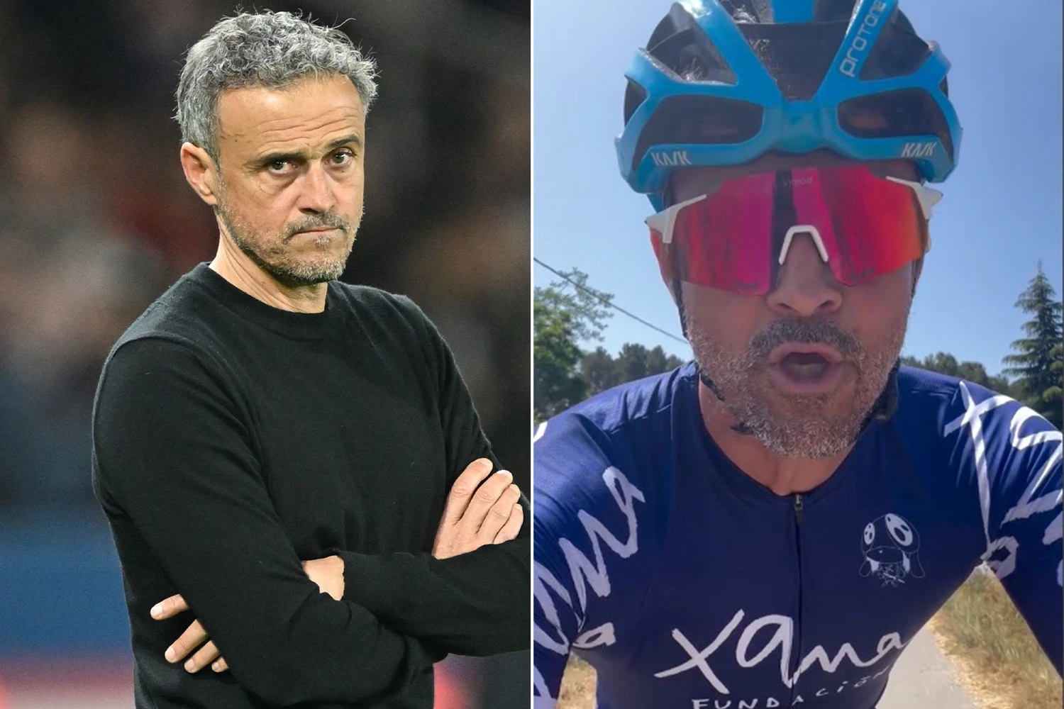 PSG manager Luis Enrique rushed into emergency surgery after cycling accident