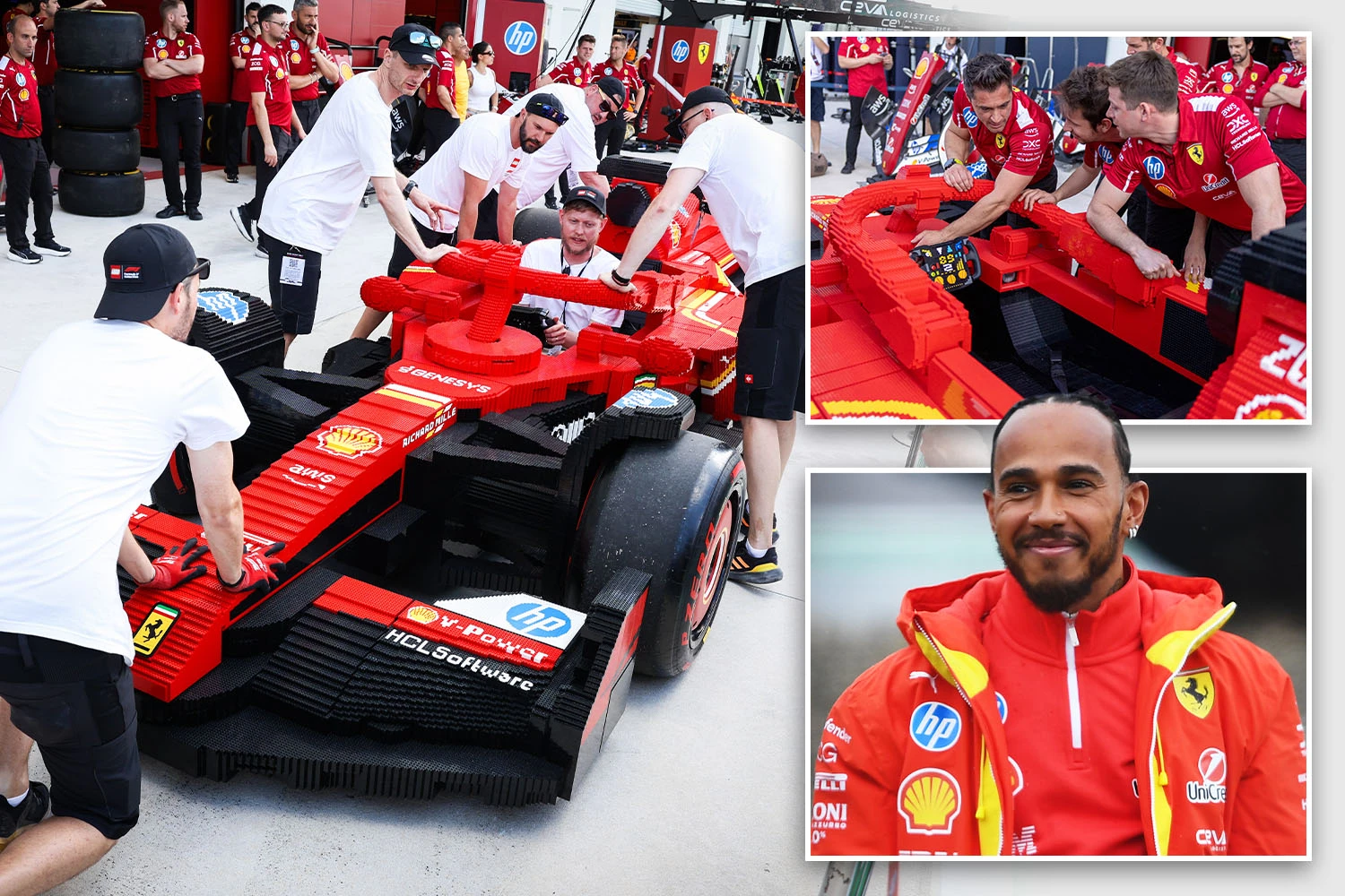 Ferrari F1 car made of 400,000 Lego pieces goes on display ahead of Miami GP