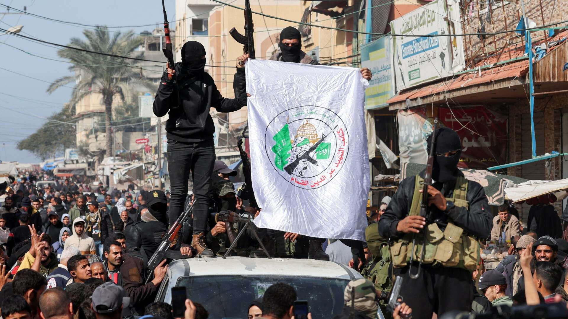 AK-47-wielding Hamas terrorists throw PARADE on dawn of Gaza ceasefire