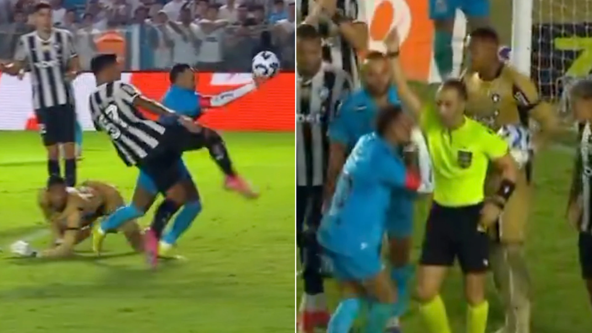 Neymar sent off for attempting to score Maradona-style Hand of God goal