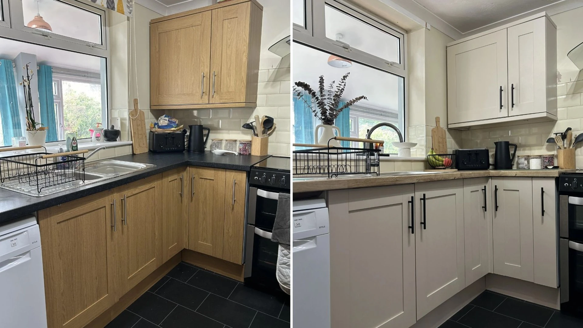 I transformed my dark and gloomy kitchen for just £150 using B&Q bargains