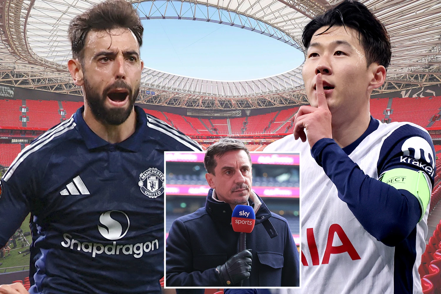 Neville reveals combined Man Utd and Spurs XI that gives him 'sickly feeling'