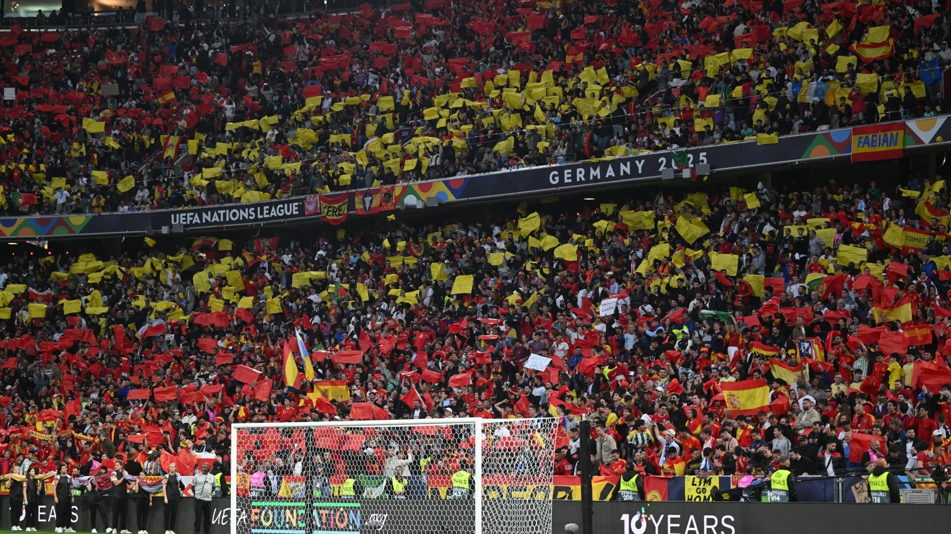 Nations League final marred by tragedy as fan dies after falling into tier below
