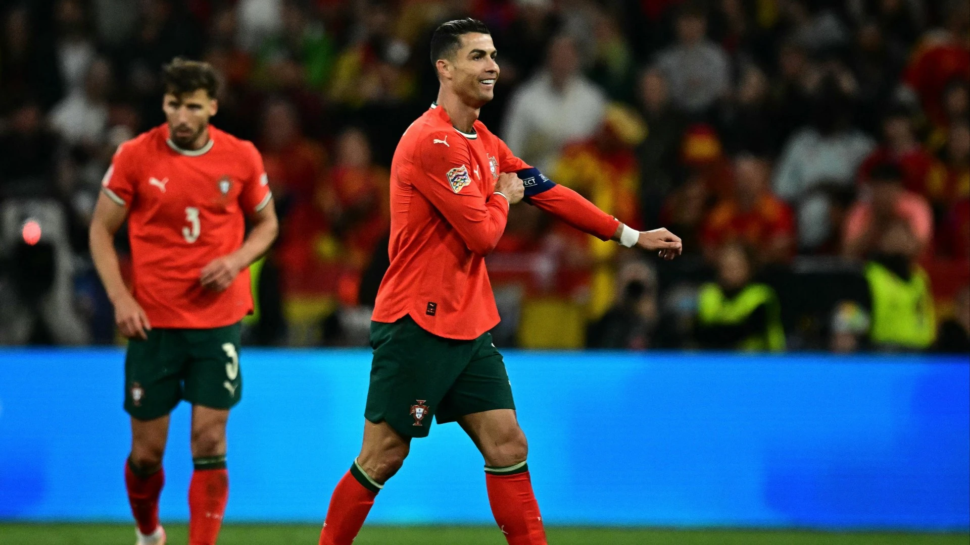 Ronaldo's superb volley sends cagey Nations League final to extra time