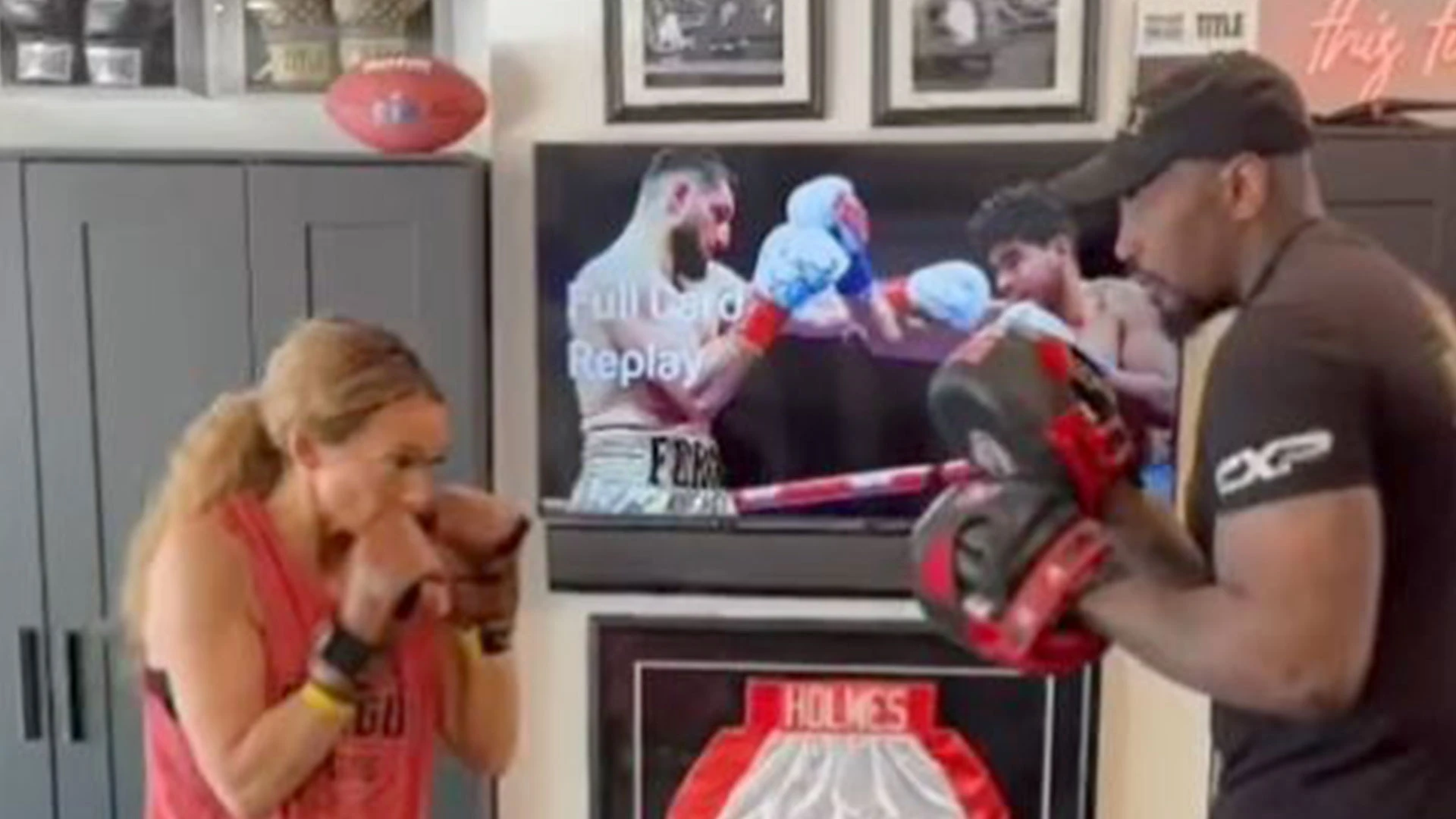 'I love her too much' - Kate Scott banned from boxing debut by husband Malik