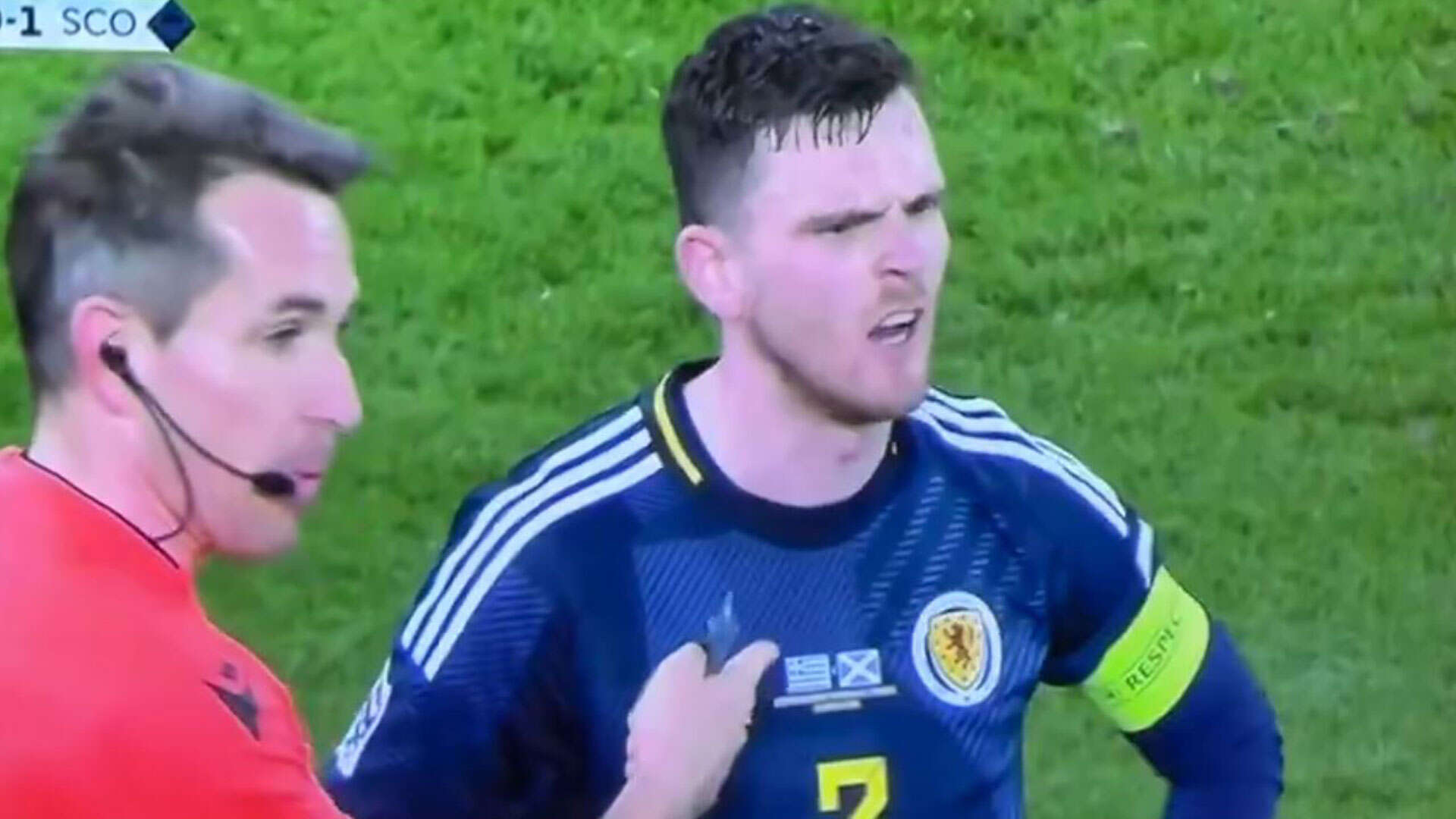 Liverpool star Robertson gives own team-mate death stare before sweary rant