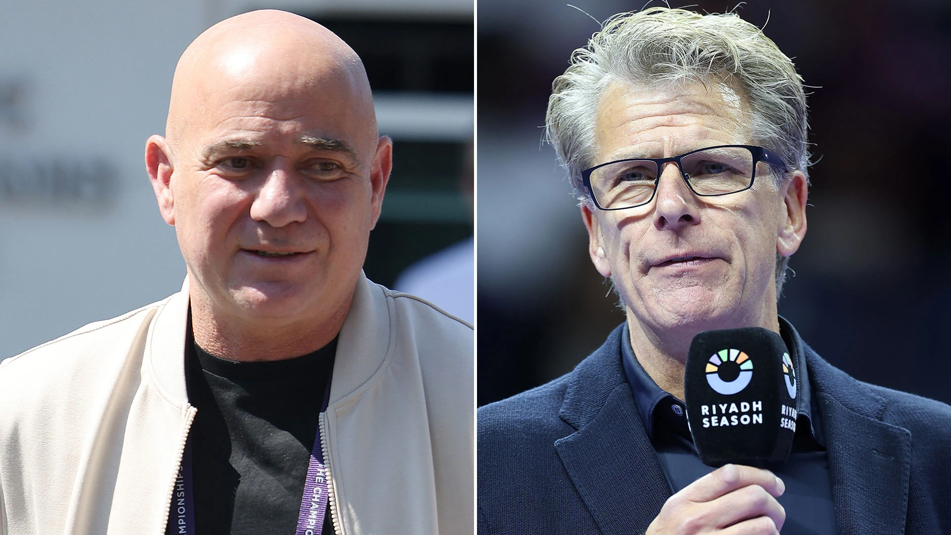 BBC commentator Andrew Castle in row with Andre Agassi live on TV
