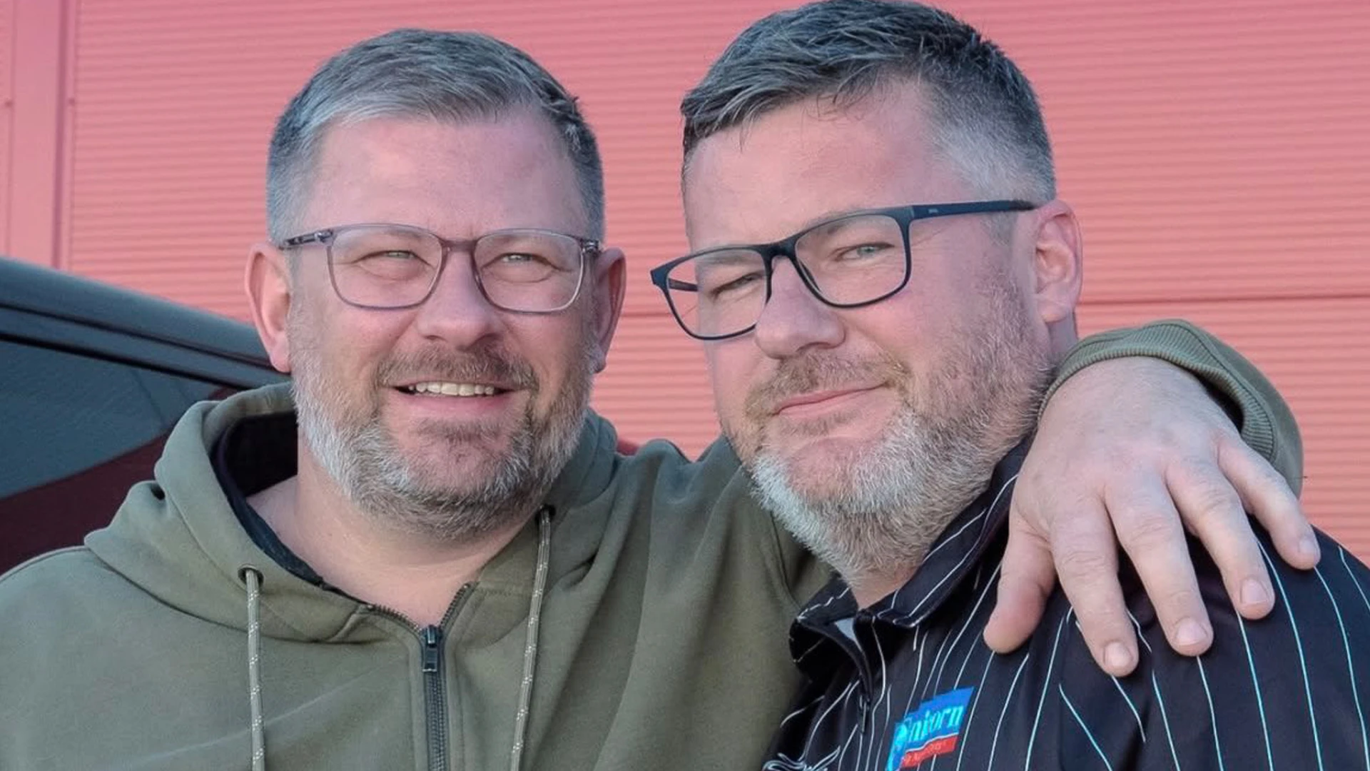 Darts star meets viral doppelganger - can you work out who the real one is?