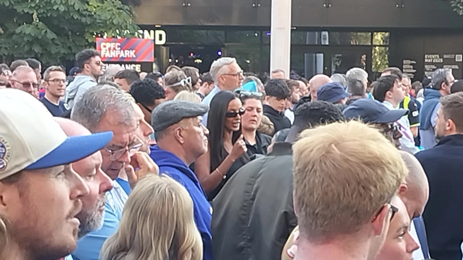 Maya Jama goes unnoticed as she leaves Wembley after Man City's FA Cup loss
