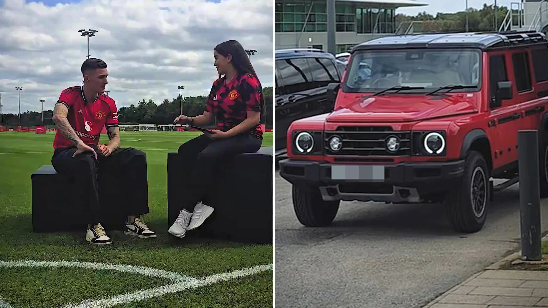 Inside Sesko's first day at Man Utd - but fans not convinced by his car