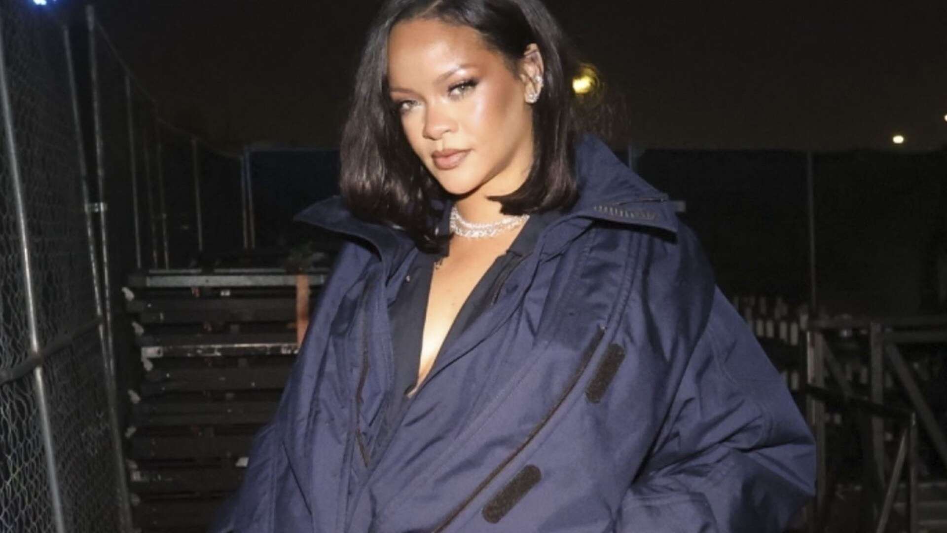 Rihanna flashes her bum in sexy lace skirt to watch ASAP Rocky