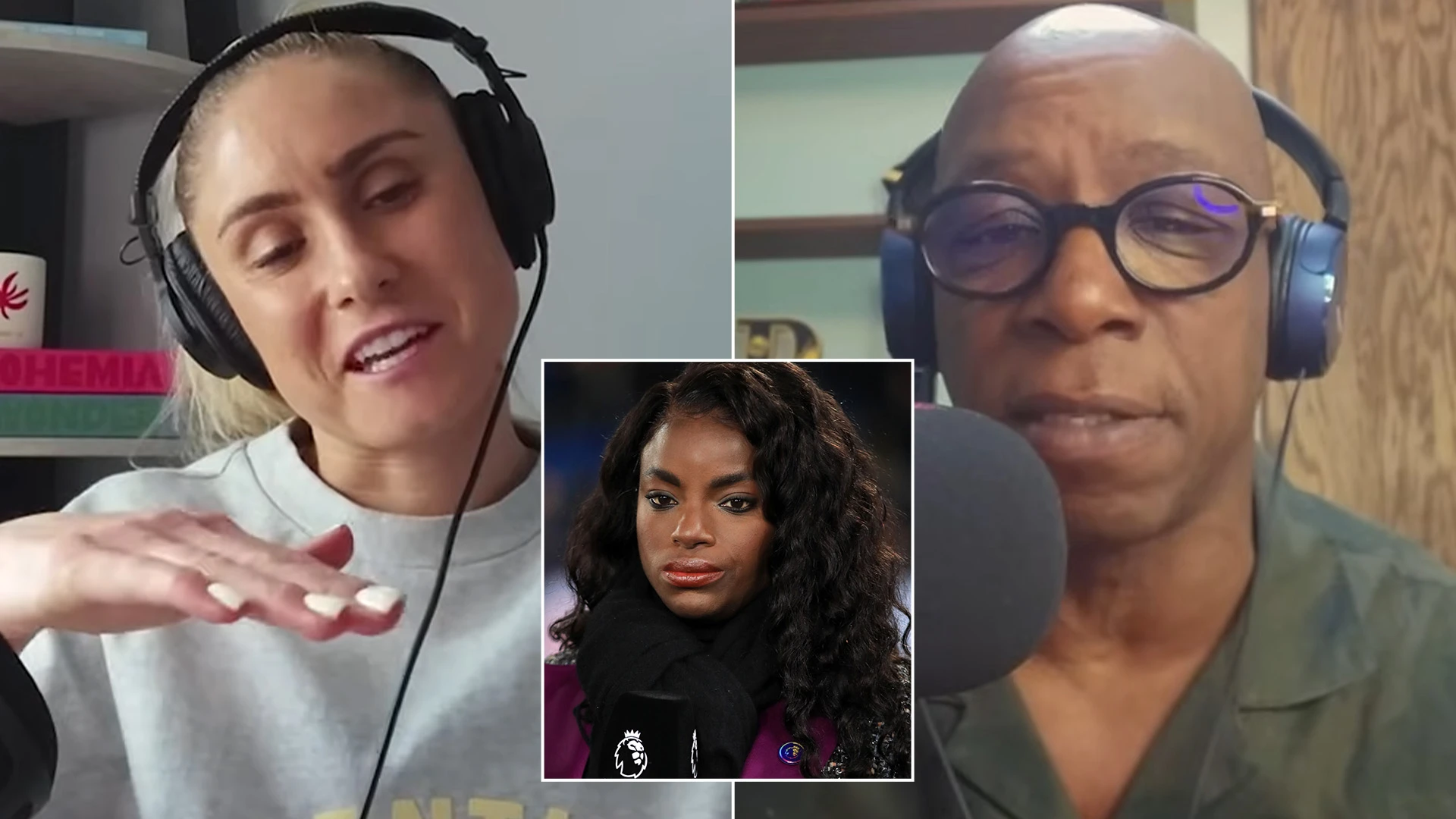 Eni Aluko's former England team-mate Steph Houghton publicly backs Ian Wright
