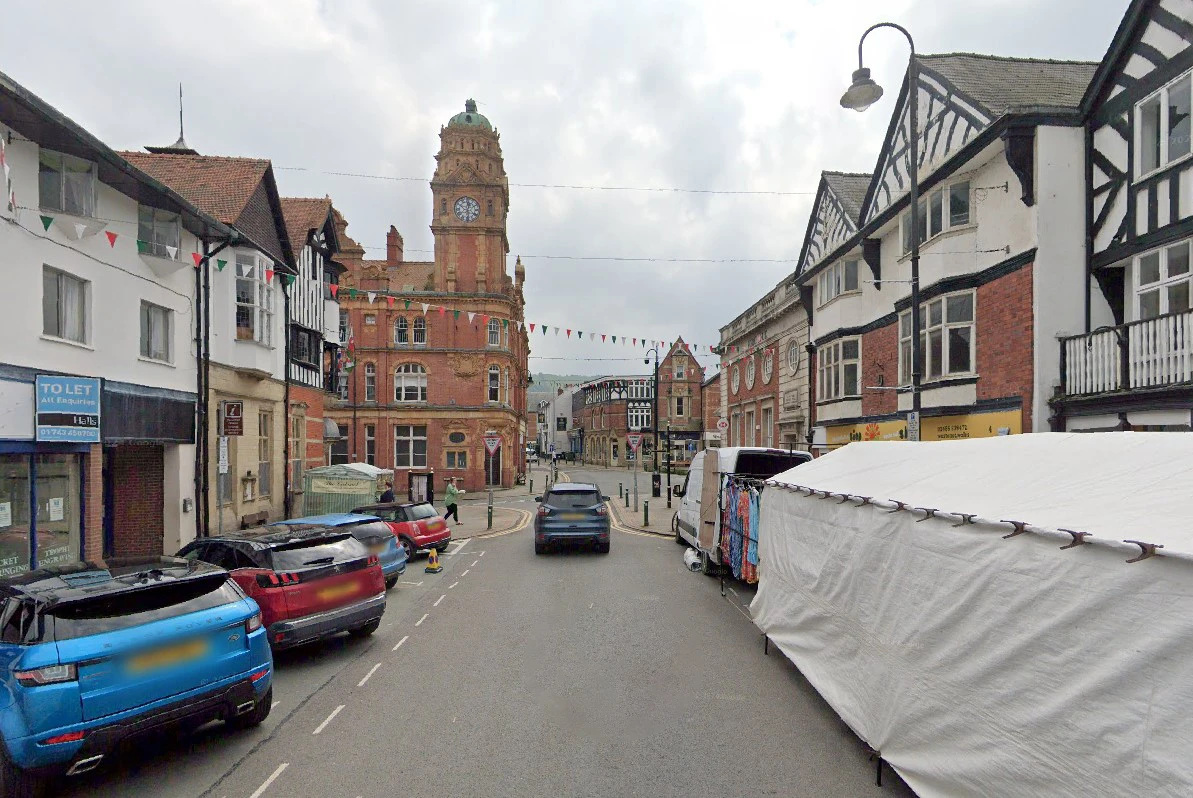Child raced to hospital after 'falling from building' in busy town centre