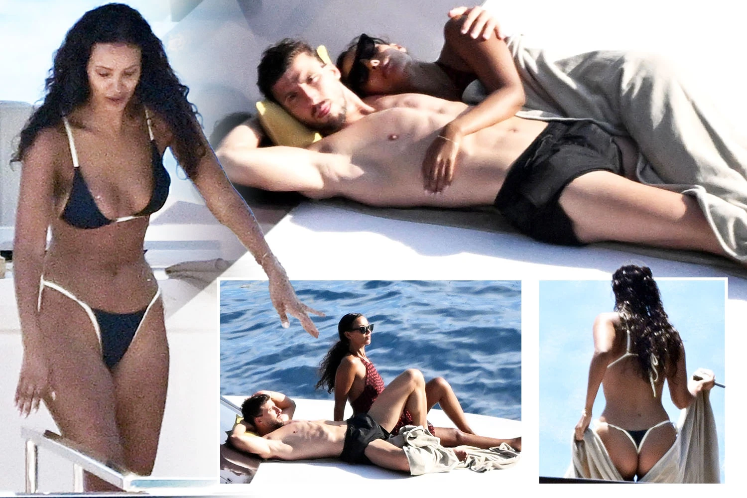 Maya Jama looks incredible in bikini as she snuggles up to boyfriend Ruben Dias