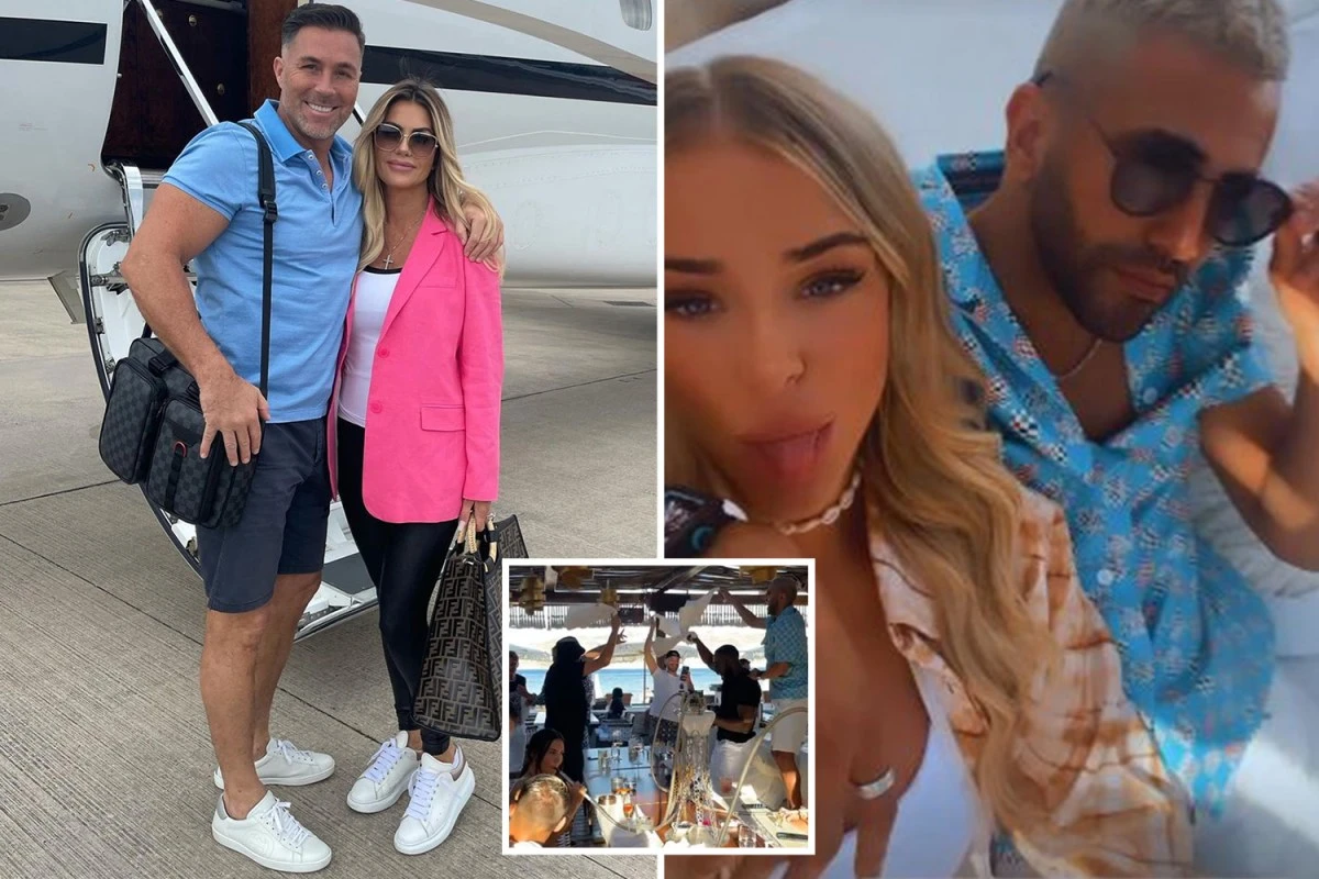 Inside Dawn Ward's Greek holiday with Riyad Mahrez as he charters jet for family