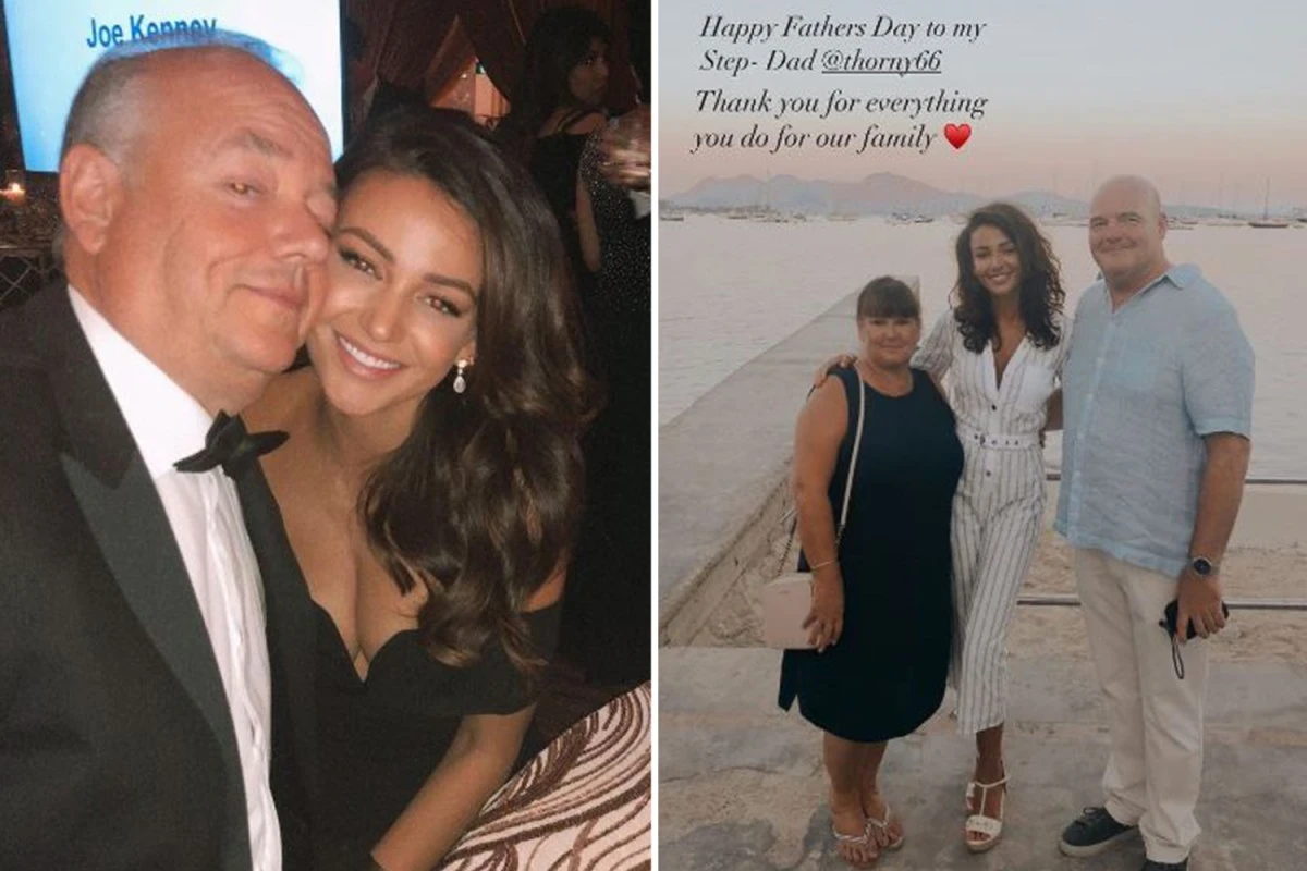 'Lucky' Michelle Keegan's sweet tribute to rarely seen step-dad & father
