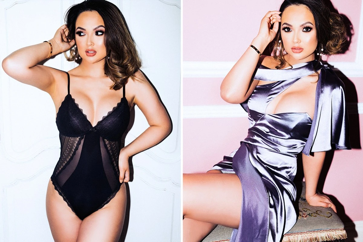 Love Island's Sharon Gaffka shows off her curves in skimpy bodysuit
