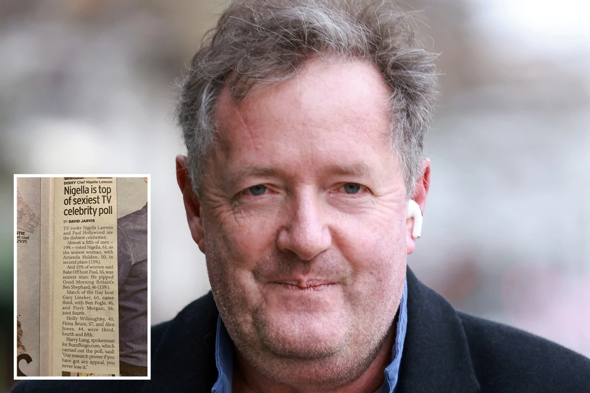 Piers Morgan 'irritated' after losing out on TV's sexiest celebrity poll