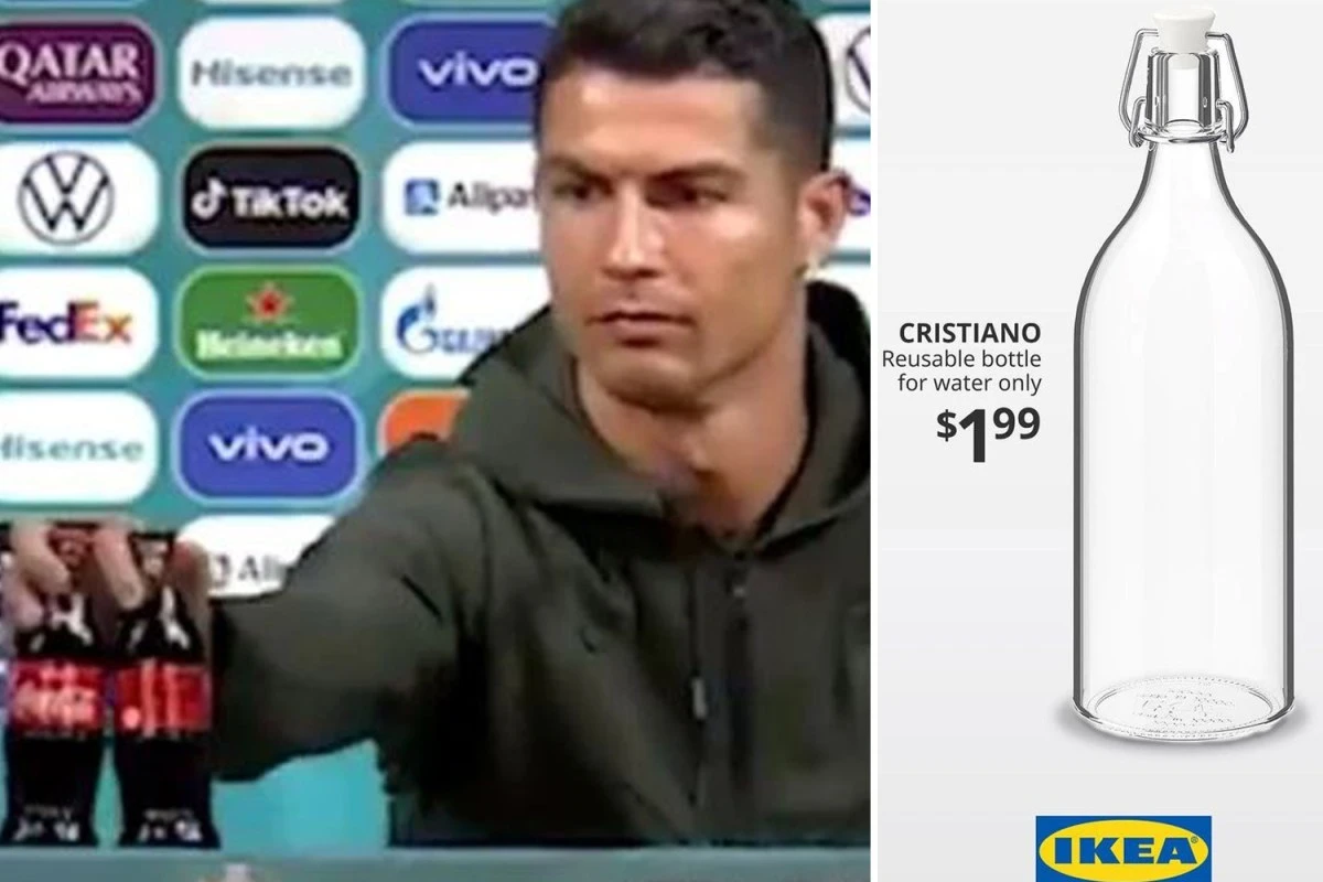 Ikea brilliantly cash in on Ronaldo's Coca-Cola stunt at Euro 2020 presser