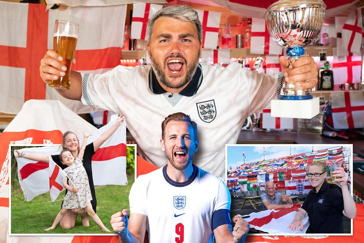 England fans get ready to roar Harry Kane's lions to victory as Euros kick off