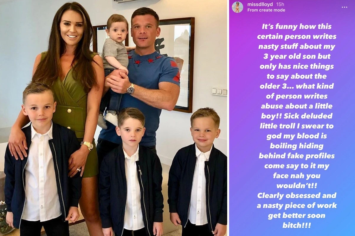 Danielle Lloyd offers cash to track down 'sick & deluded' troll targeting son