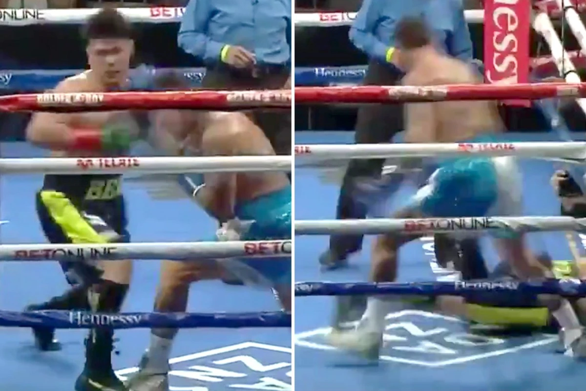 Watch Rosado knock unbeaten Melikuziev out cold with stunning right hook