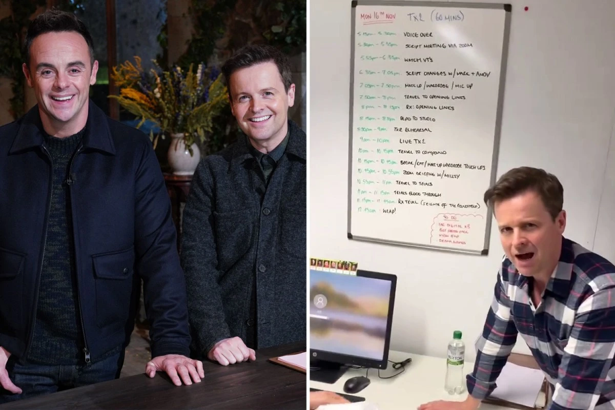 BRUTAL! Ant & Dec accidentally reveal their gruelling IAC schedule - with trials until 1am