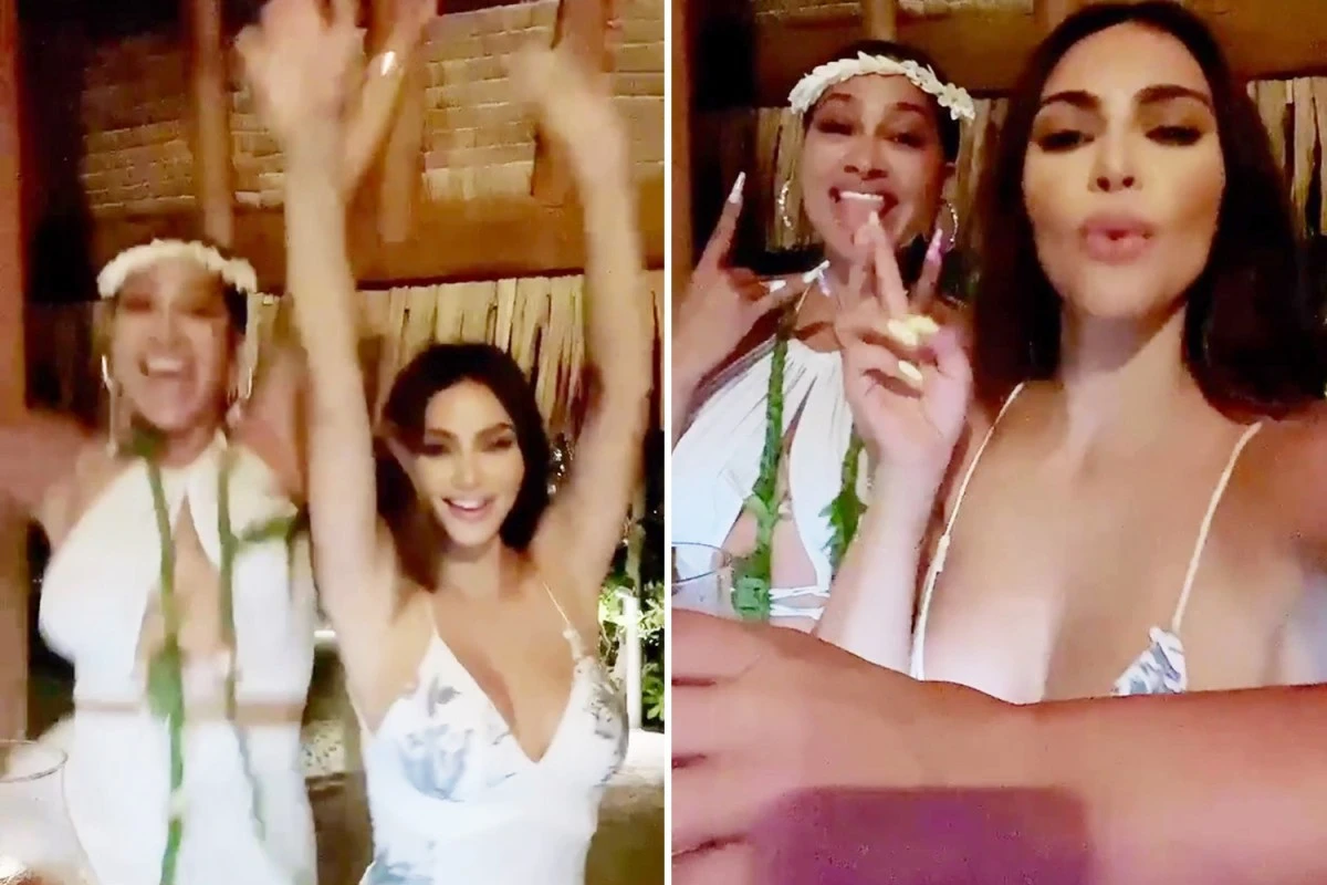 CELEBRATE! Kim Kardashian shares rare tipsy video as she dances during 40th birthday trip