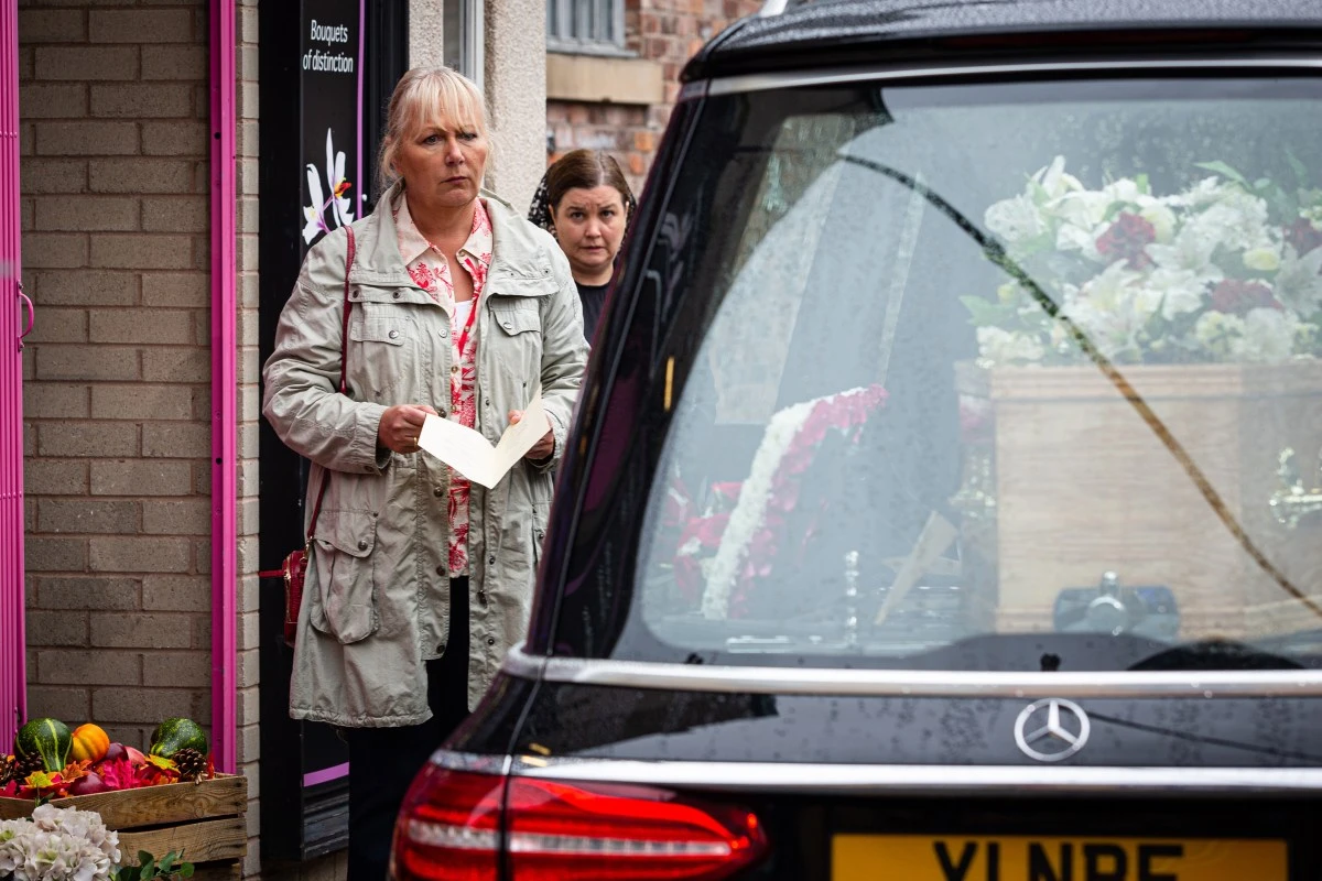 GRIM REAPER Corrie's Eileen Grimshaw fakes son Todd's death to save him from gangster ex