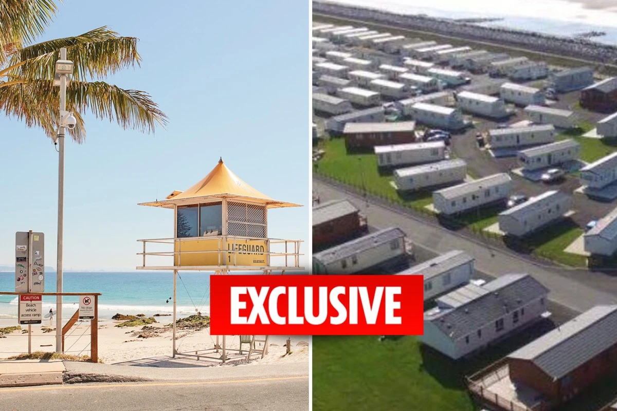 FROM SUN TO THE SUN I’m A Celeb crew swaps Aussie sunshine for a top Sun £9.50 holiday park