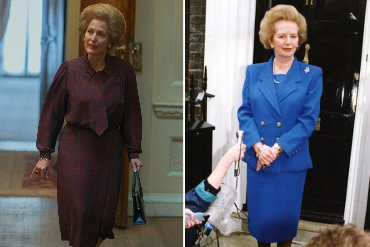 MAGGIE FATCHER Gillian Anderson wore a FAT SUIT to play Margaret Thatcher in The Crown