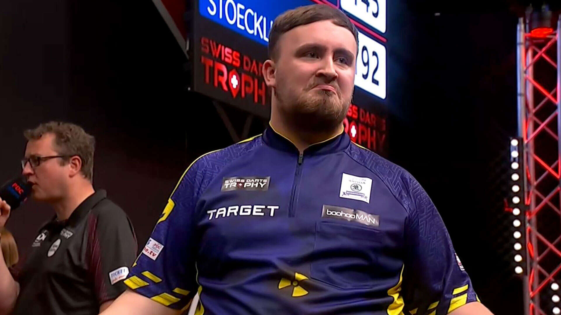 Watch Littler react to baying Swiss crowd as big change to his game pays off