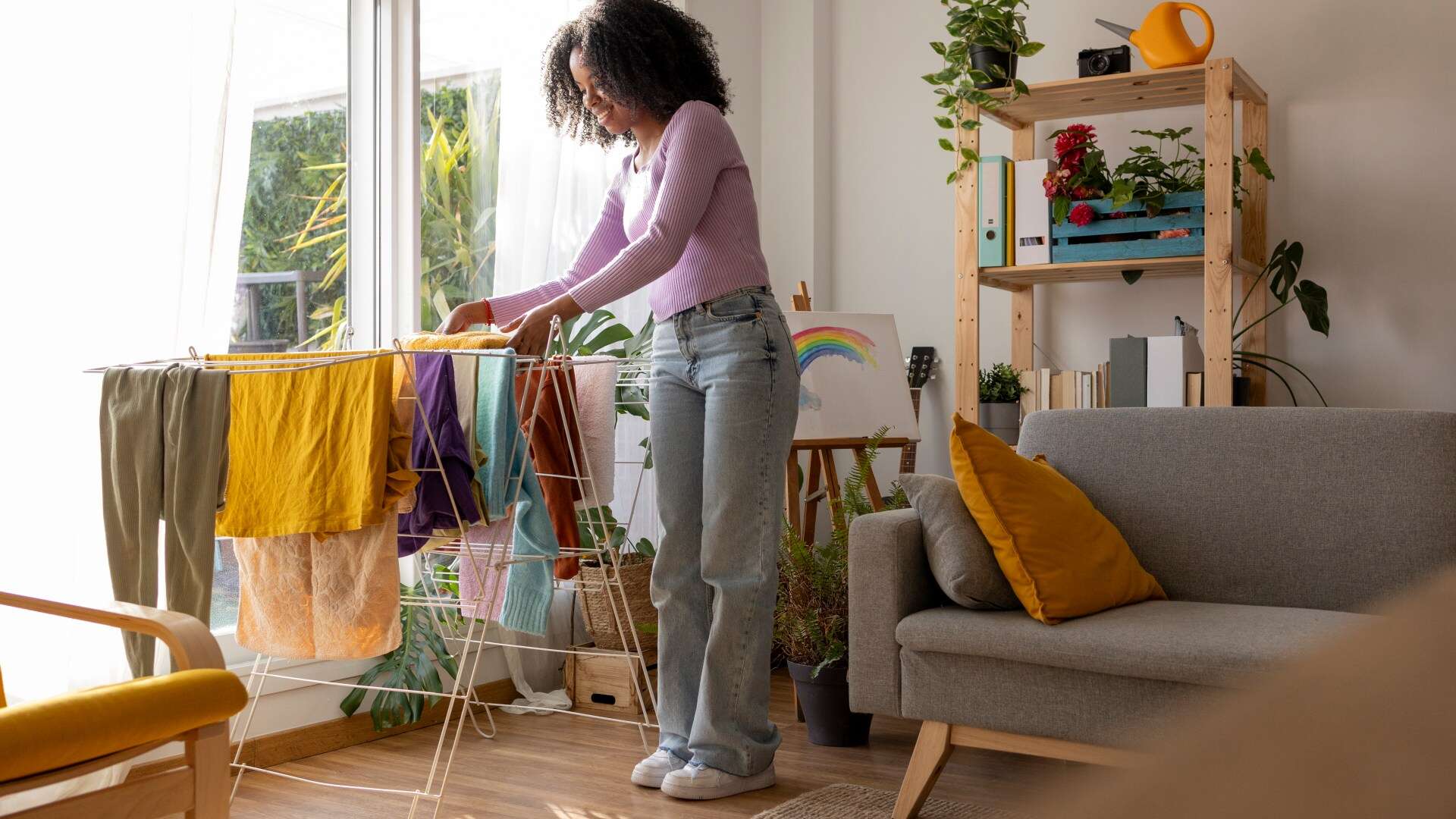 Eight frugal tips to speed up drying your laundry including tin foil 'scrunch'