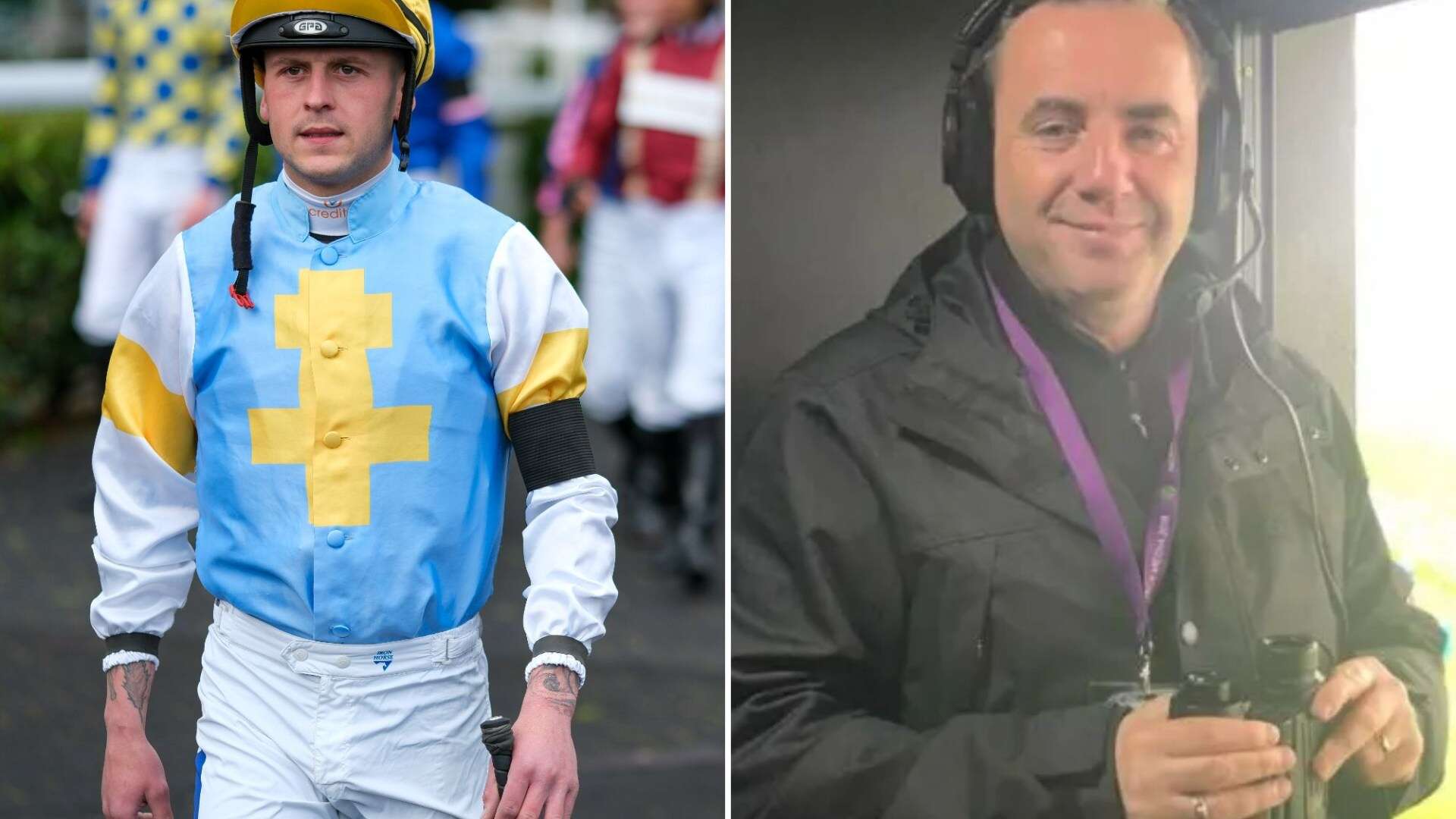 Jockeys wear black armbands after horrific 'murder' of John Hunt's family