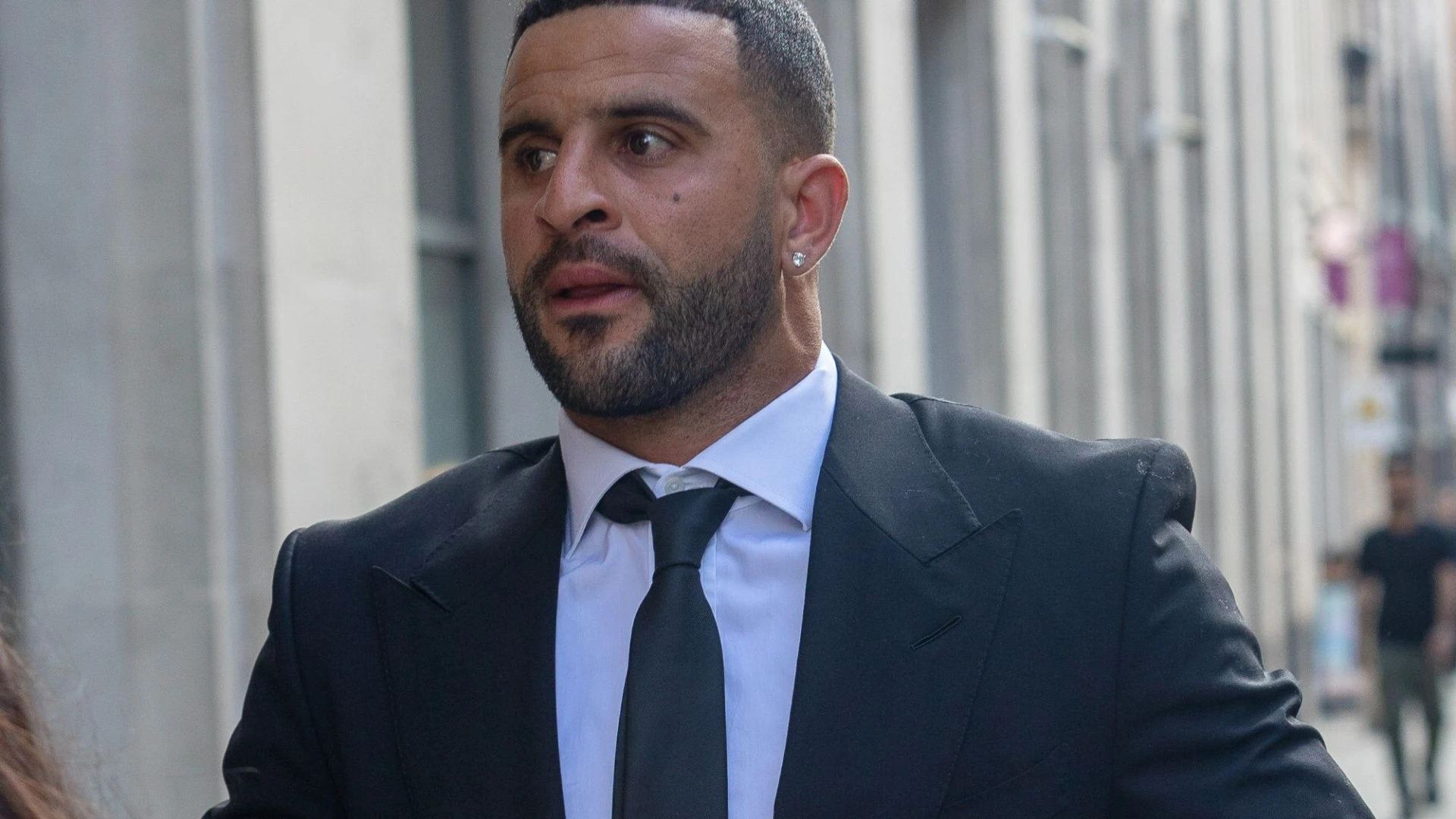 Kyle Walker arrives for court showdown with Lauryn days after Euros heartache