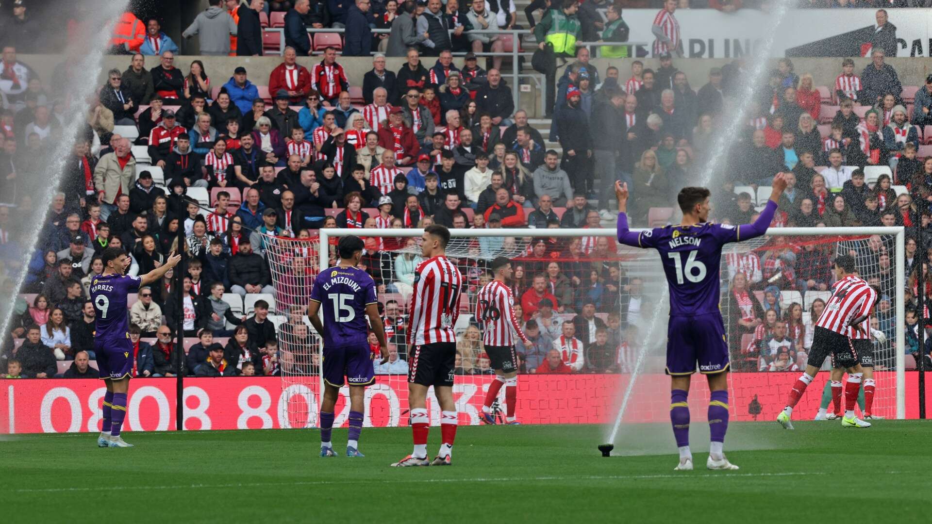 Championship stars get early shower as sprinklers turned on mid-match