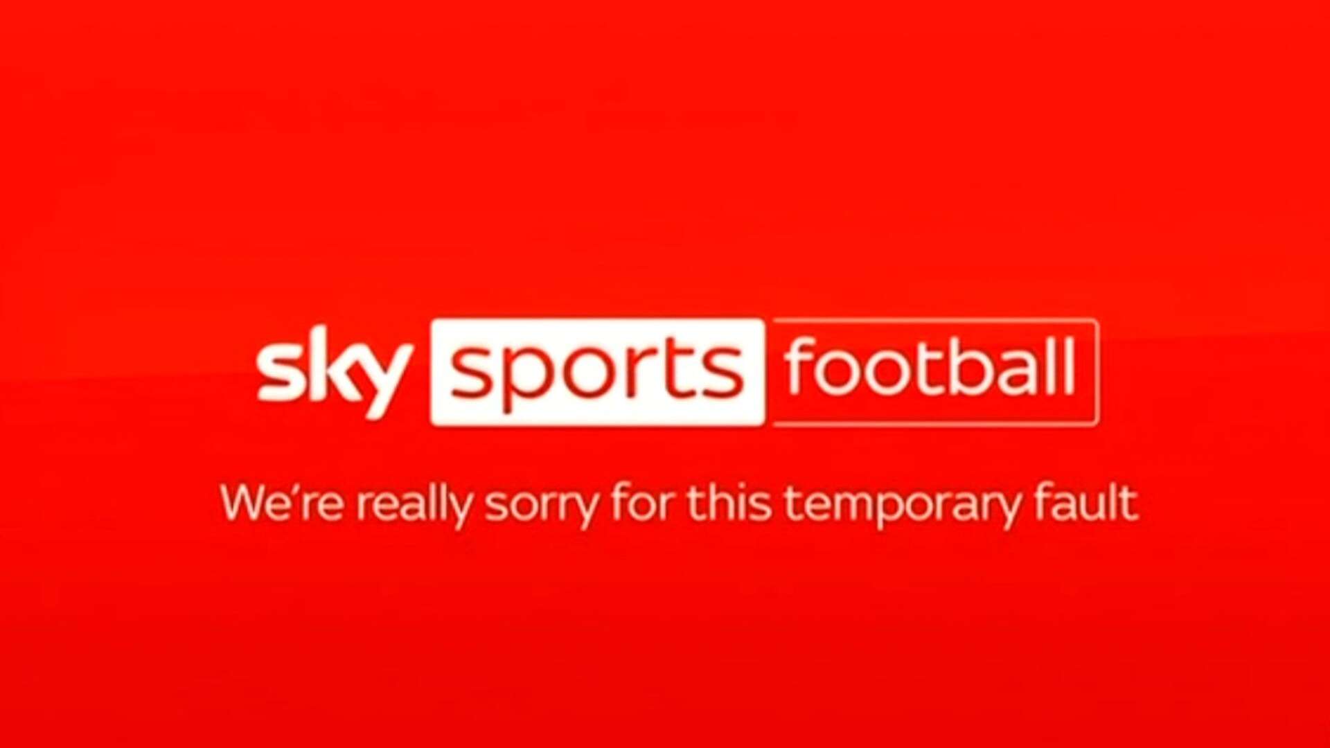 Sky Sports' coverage cuts out mid-match forcing broadcaster to issue apology