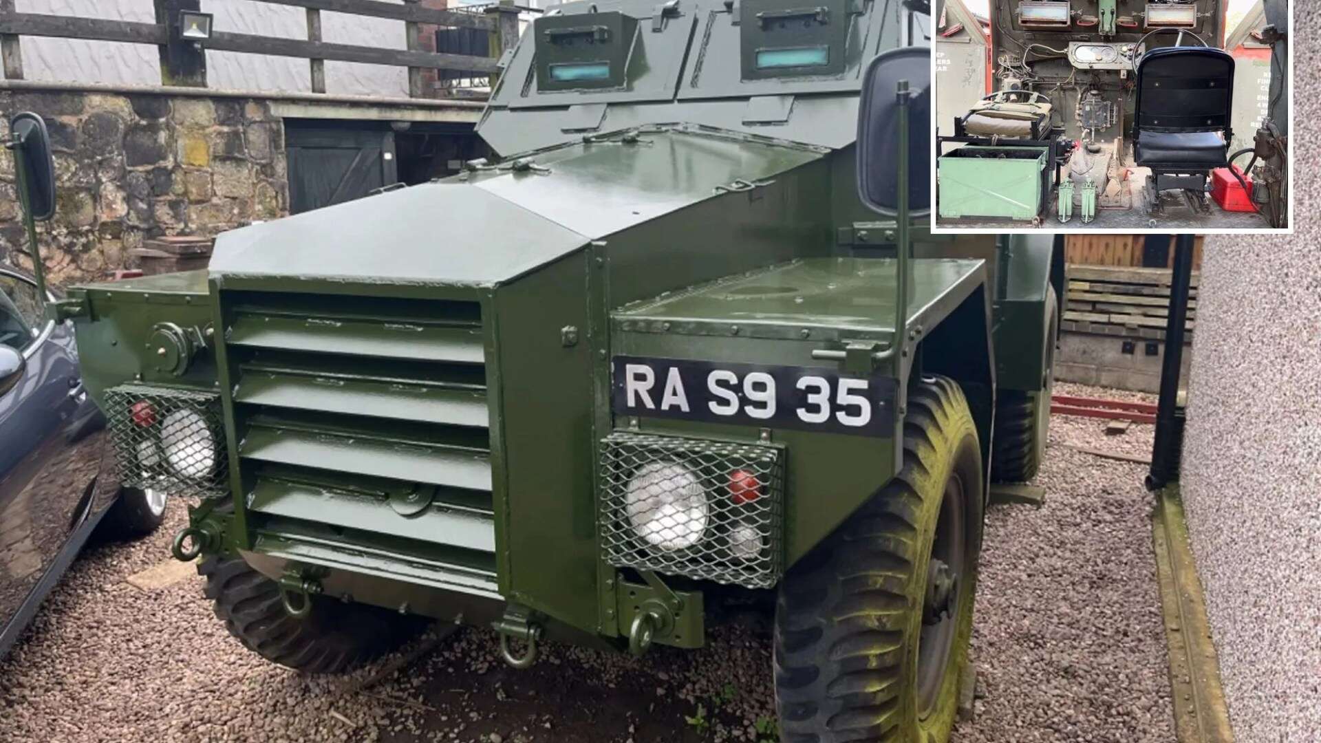 Armoured truck that was in historic conflict up for sale at bargain price