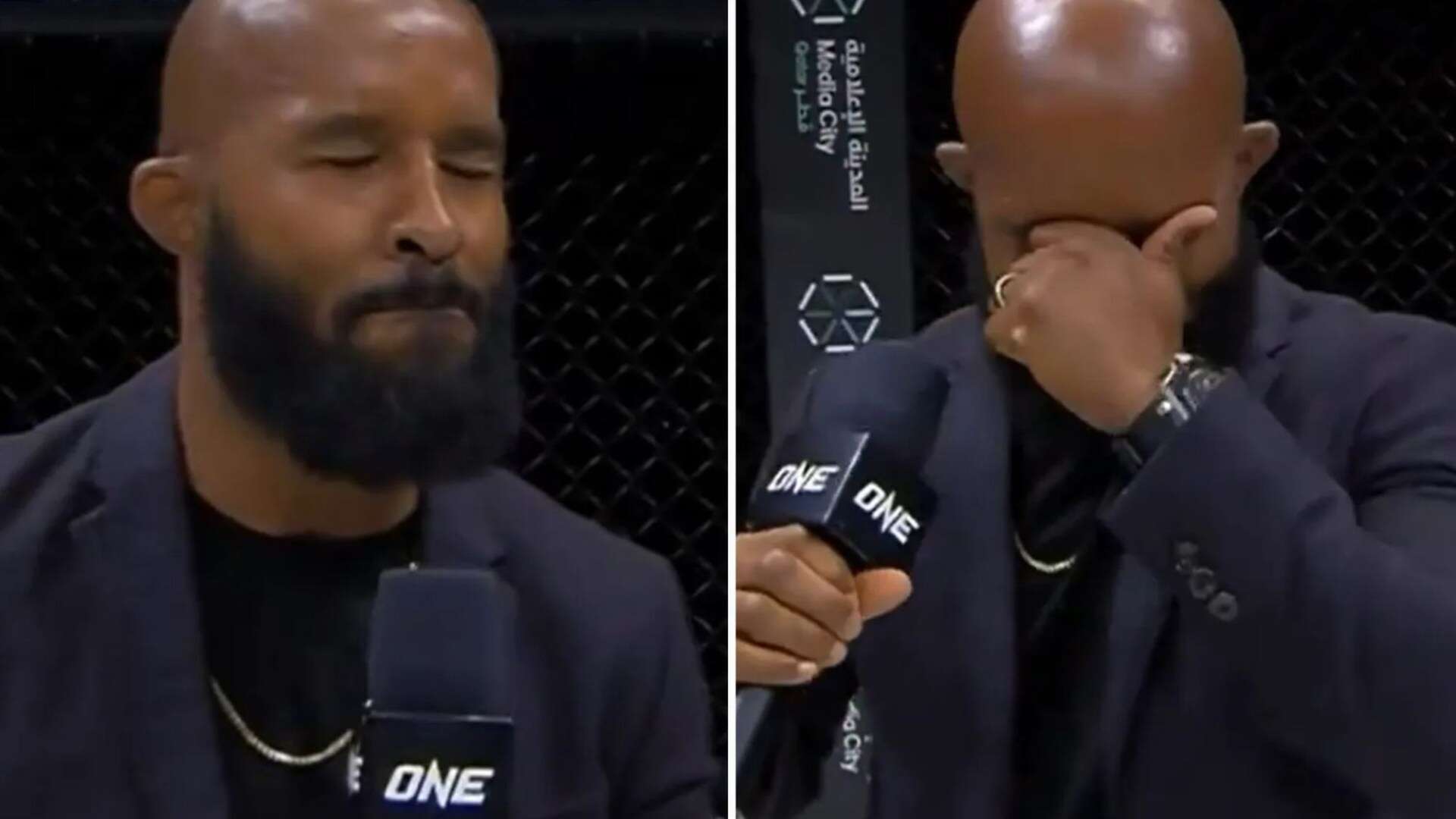 Emotional UFC legend bursts into tears as he announces retirement aged 38