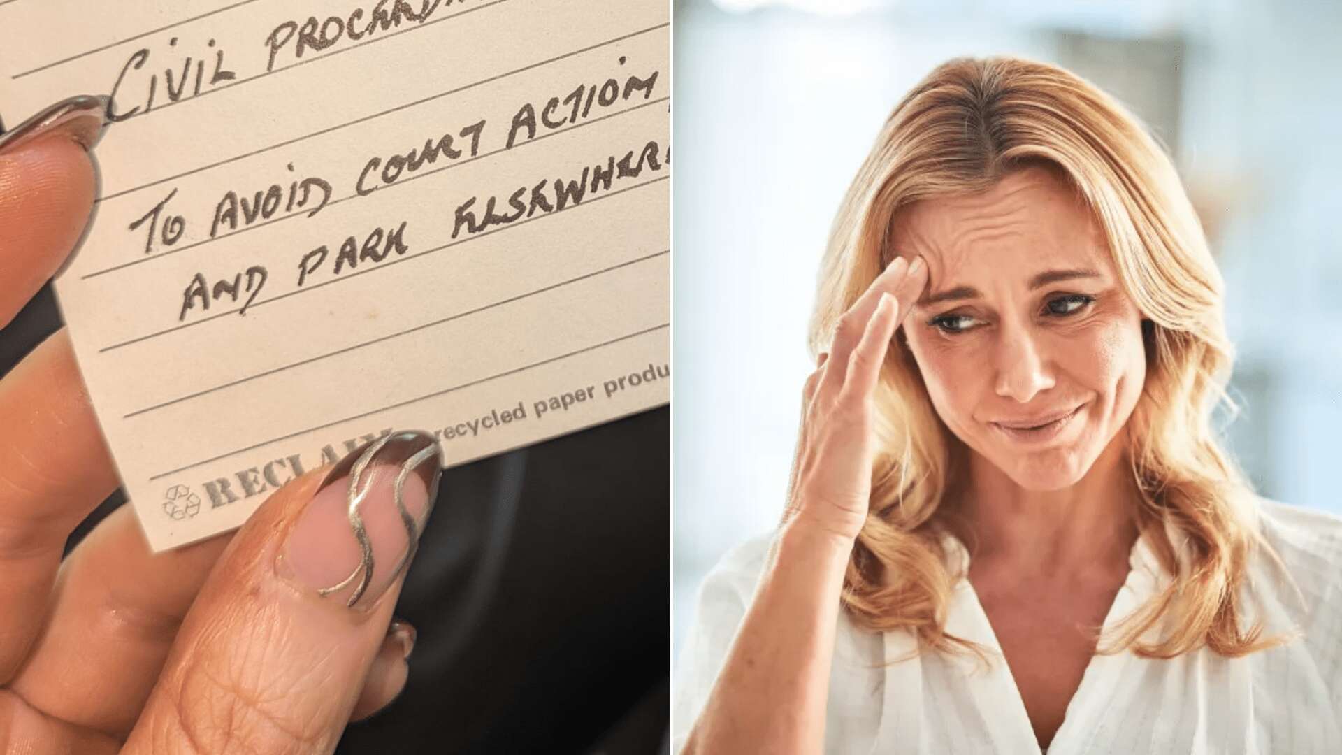 My 'Karen' neighbour slipped me a fake 'court action' note for bonkers reason