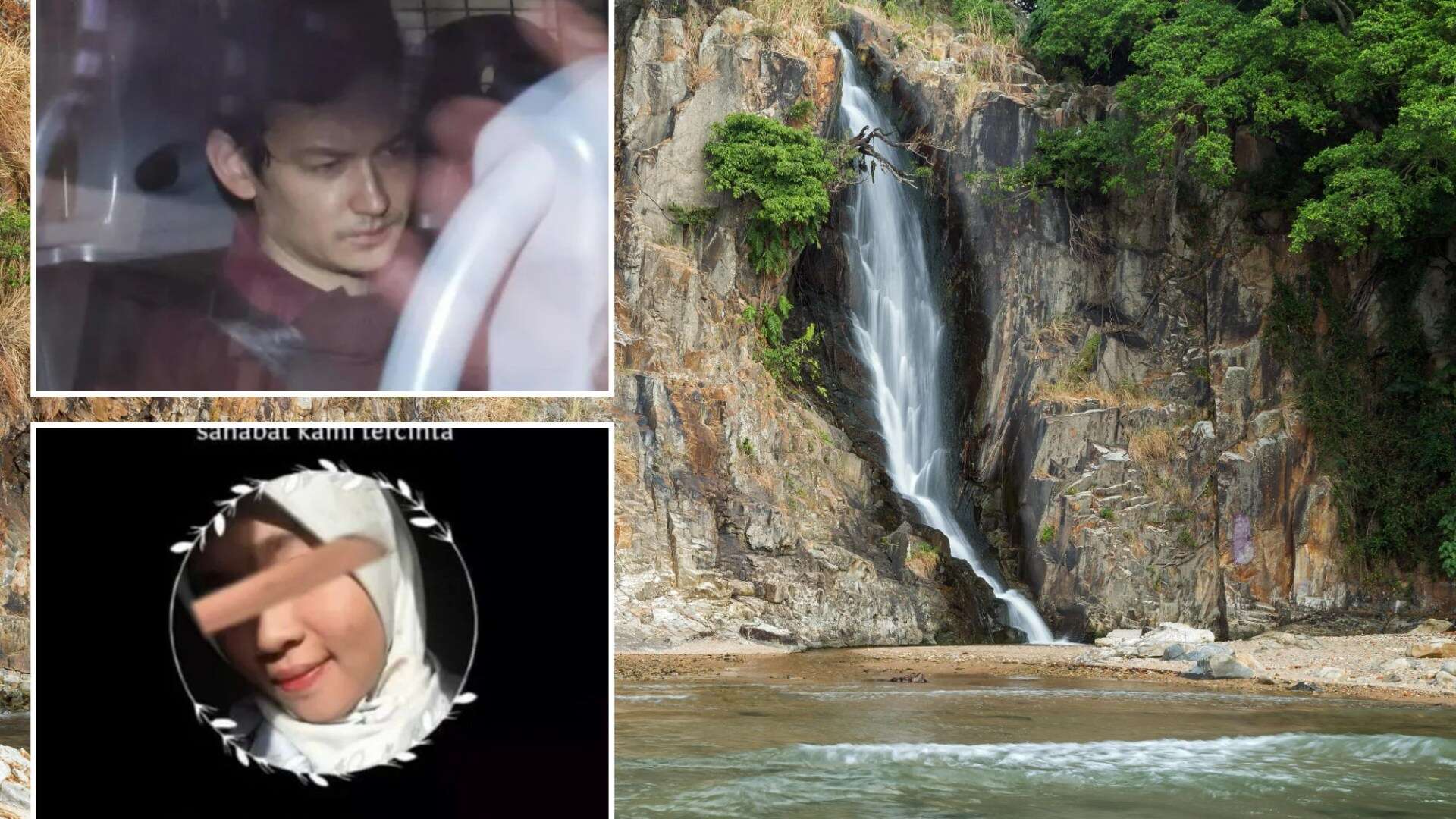 Woman found dead at waterfall 'was hit by hard object' as Brit held for 'murder'