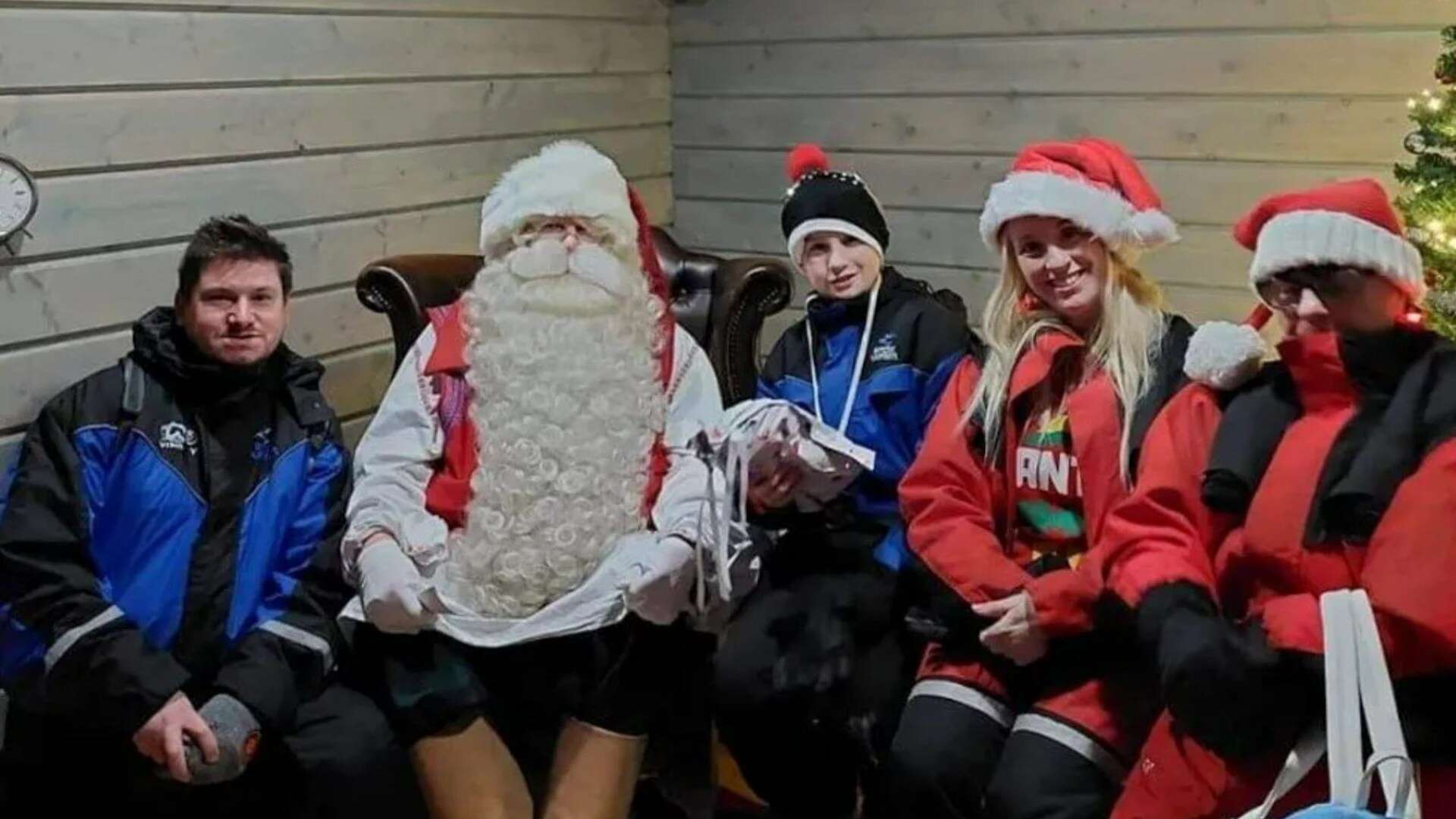 I flew to Lapland for the day and did Santa meets, husky rides and snowmobiles