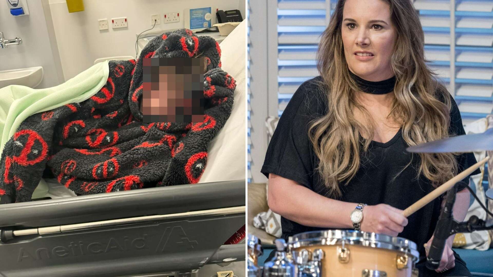 X Factor winner sparks concern as she shares pictures of son in hospital