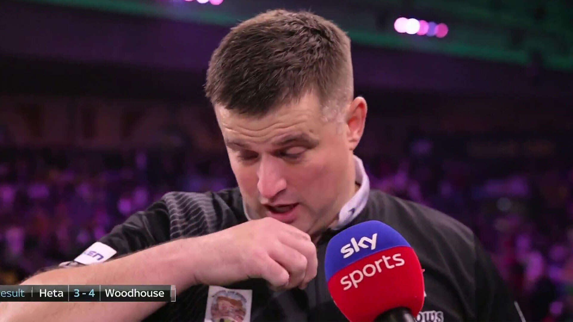 Woodhouse chokes up live on TV after knocking friend out of World Championships