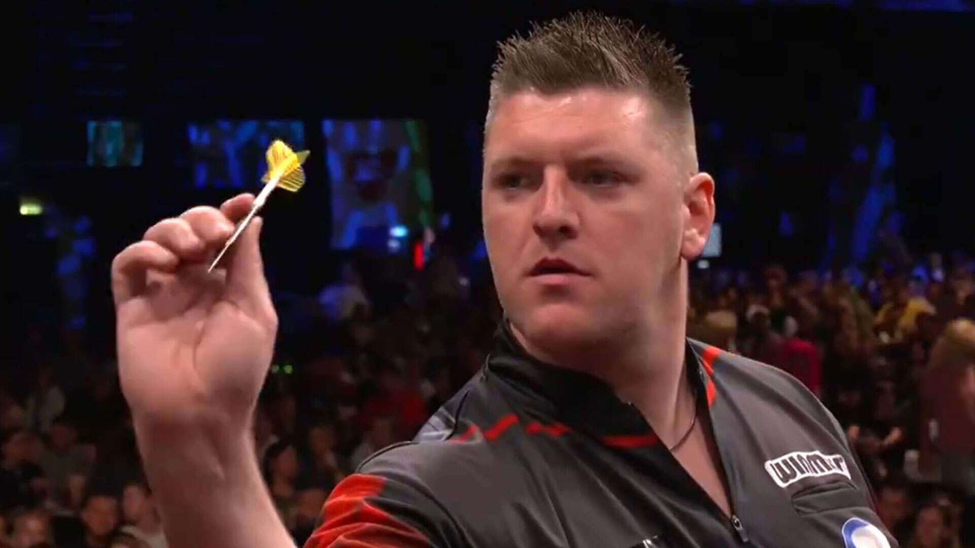 Watch darts star with 'massive cojones' take out mammoth 167 checkout to win