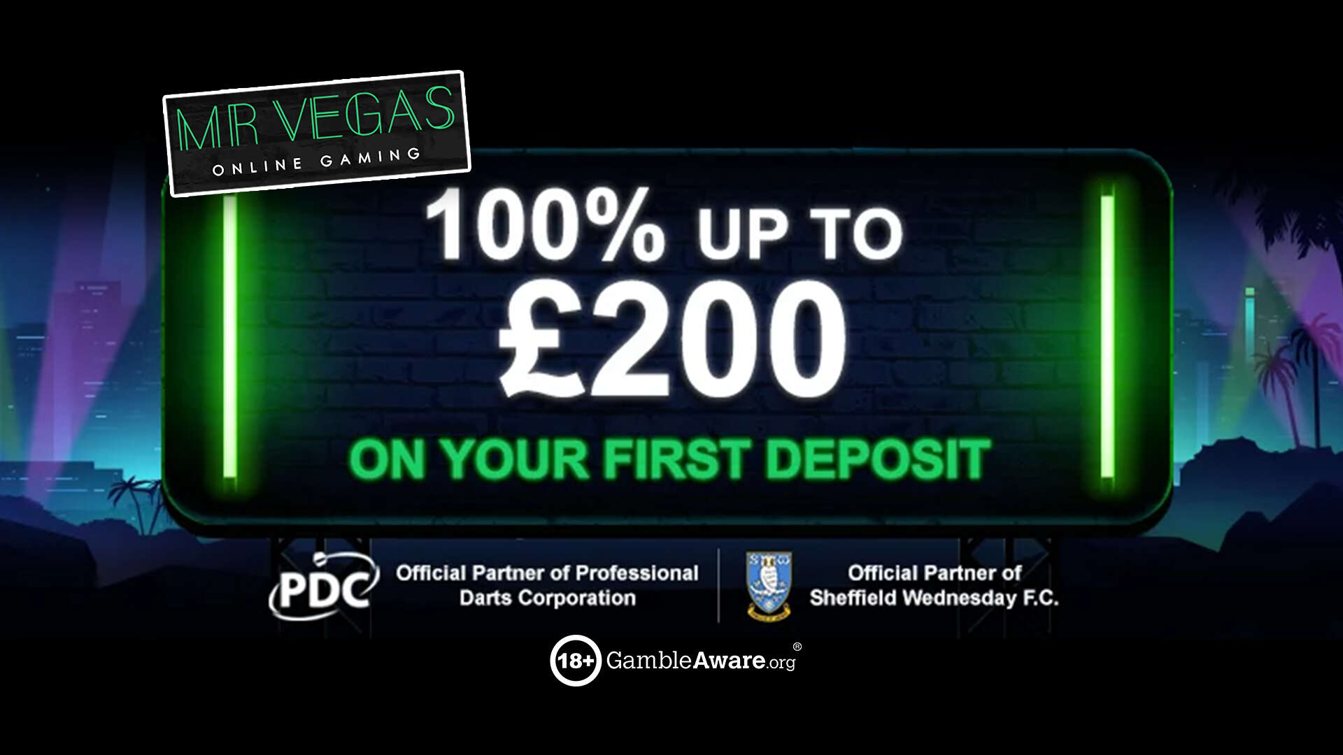 Mr Vegas bonus: Get 100% up to £200 on your first deposit PLUS 11 free spins